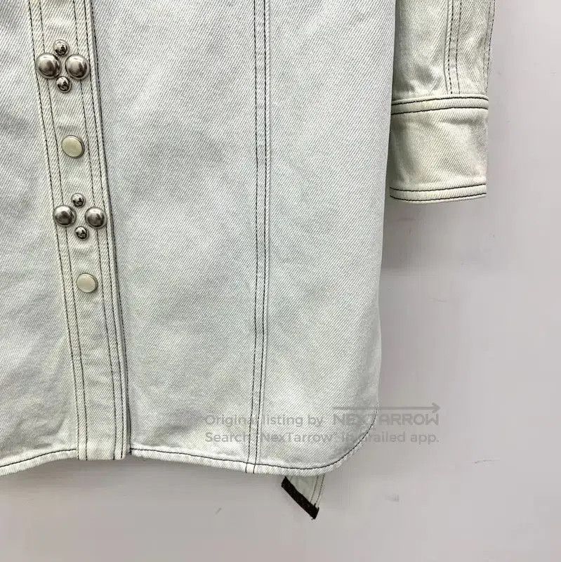 Louis Vuitton Louis Vuitton Light Blue Cotton Dress for Women . Size S / US 4 / IT 40 - 4 Thumbnail