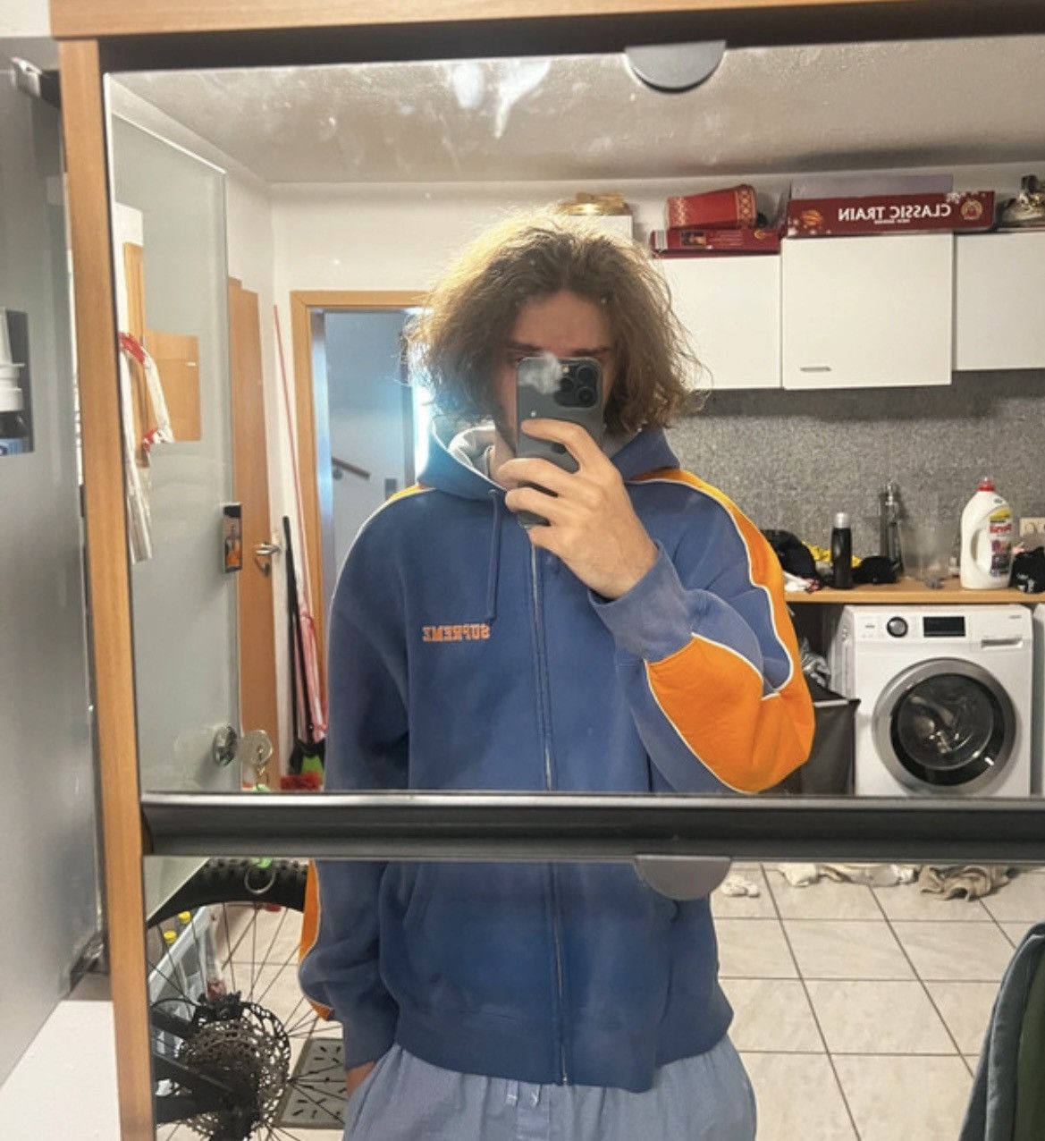 Supreme Supreme Zip Up Hoodie State Gr. Large Size US L / EU 52-54 / 3 - 4 Thumbnail
