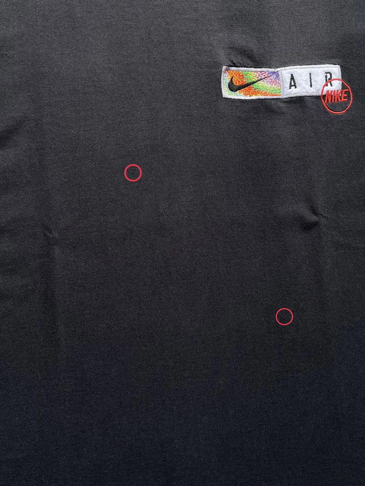Nike ⚠️ SUN FADED⚠️ Vintage 90’s NIKE Embroidered Logo T-Shirt Size US L / EU 52-54 / 3 - 7 Thumbnail