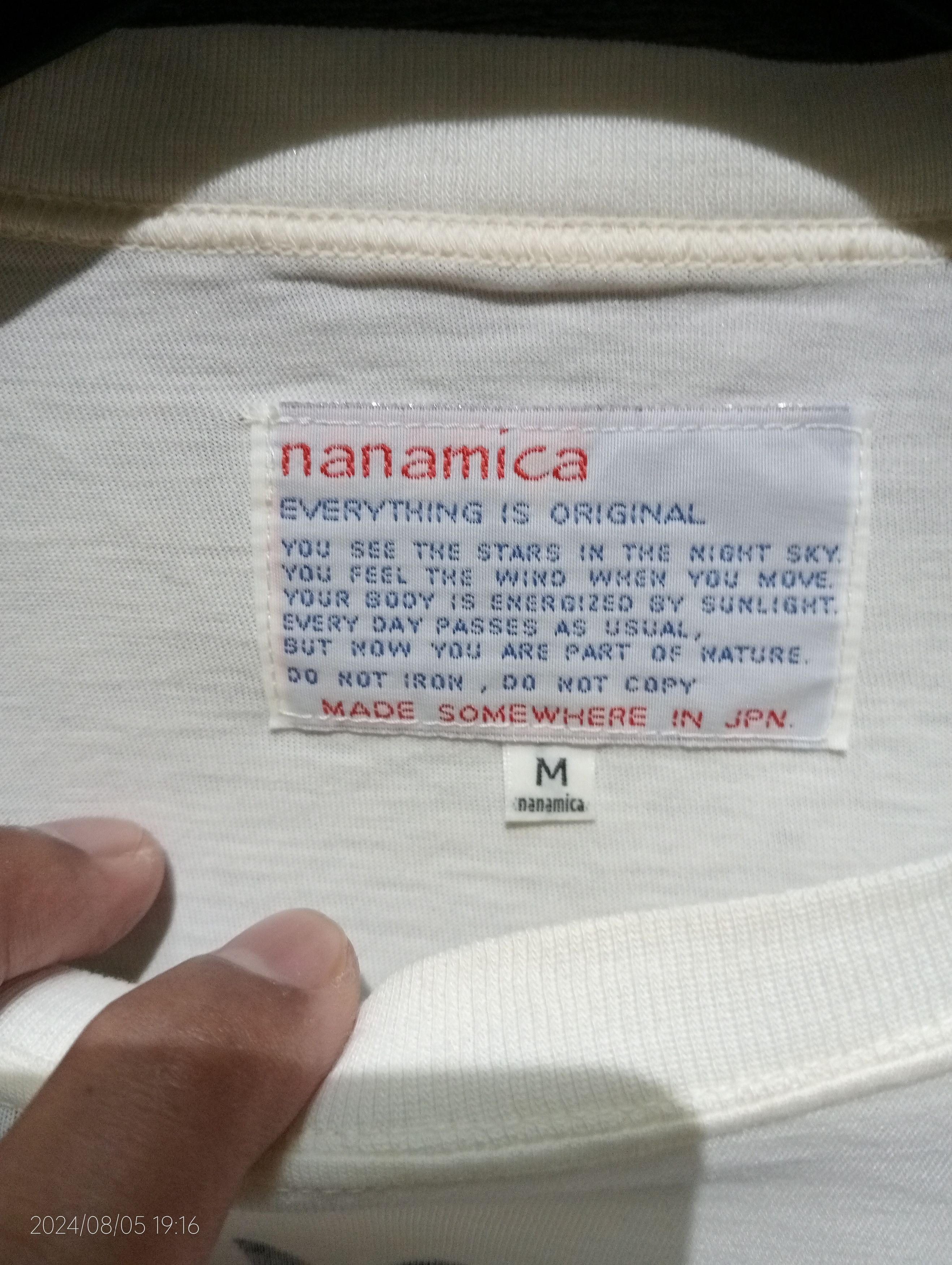 Nanamica Nanamica One Ocean All Land Long Sleeve Tshirt Japan Size US M / EU 48-50 / 2 - 5 Thumbnail