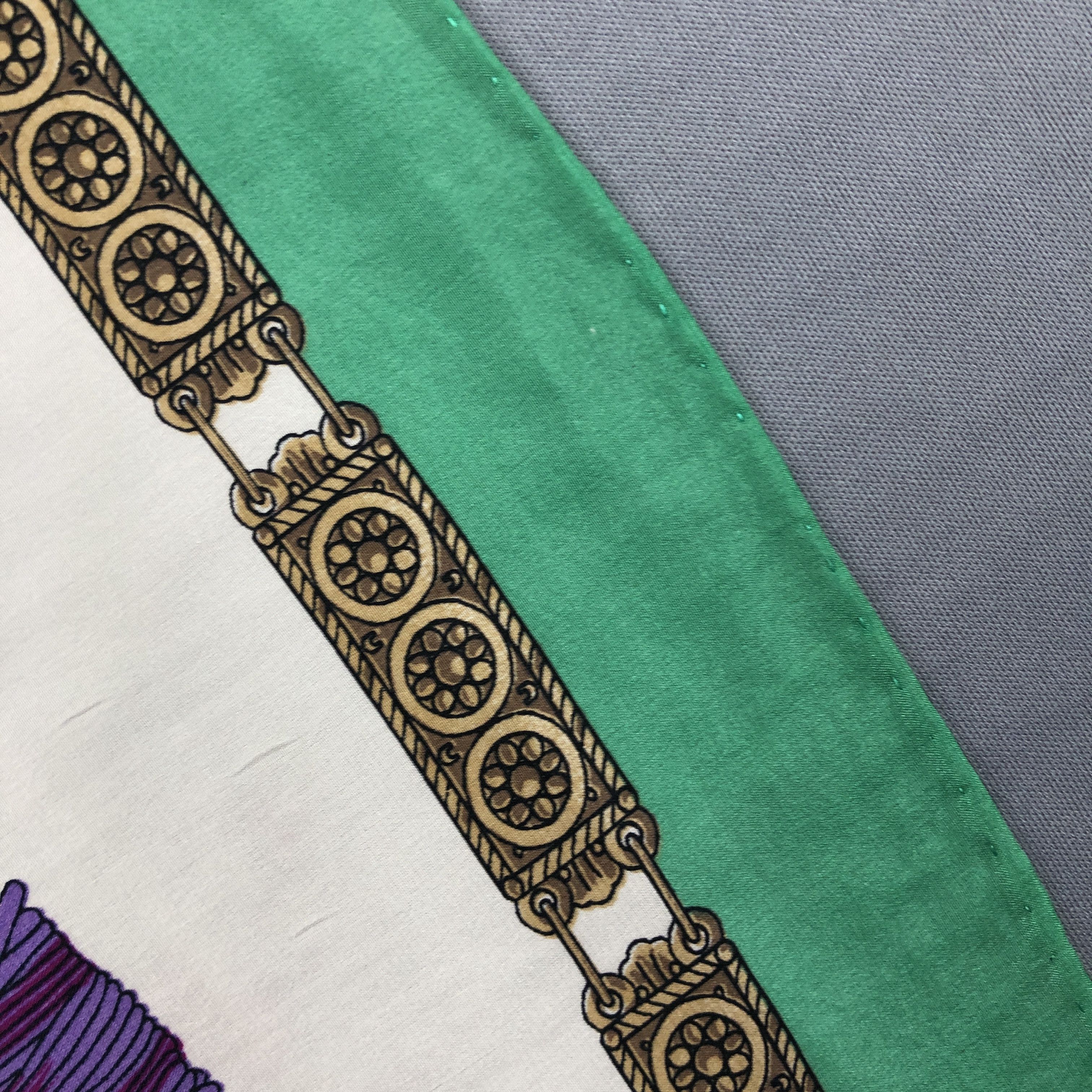 Other × Vintage Vintage Pola SILK Scarf Twill Stole Wraps Scarves Size ONE SIZE - 6 Thumbnail