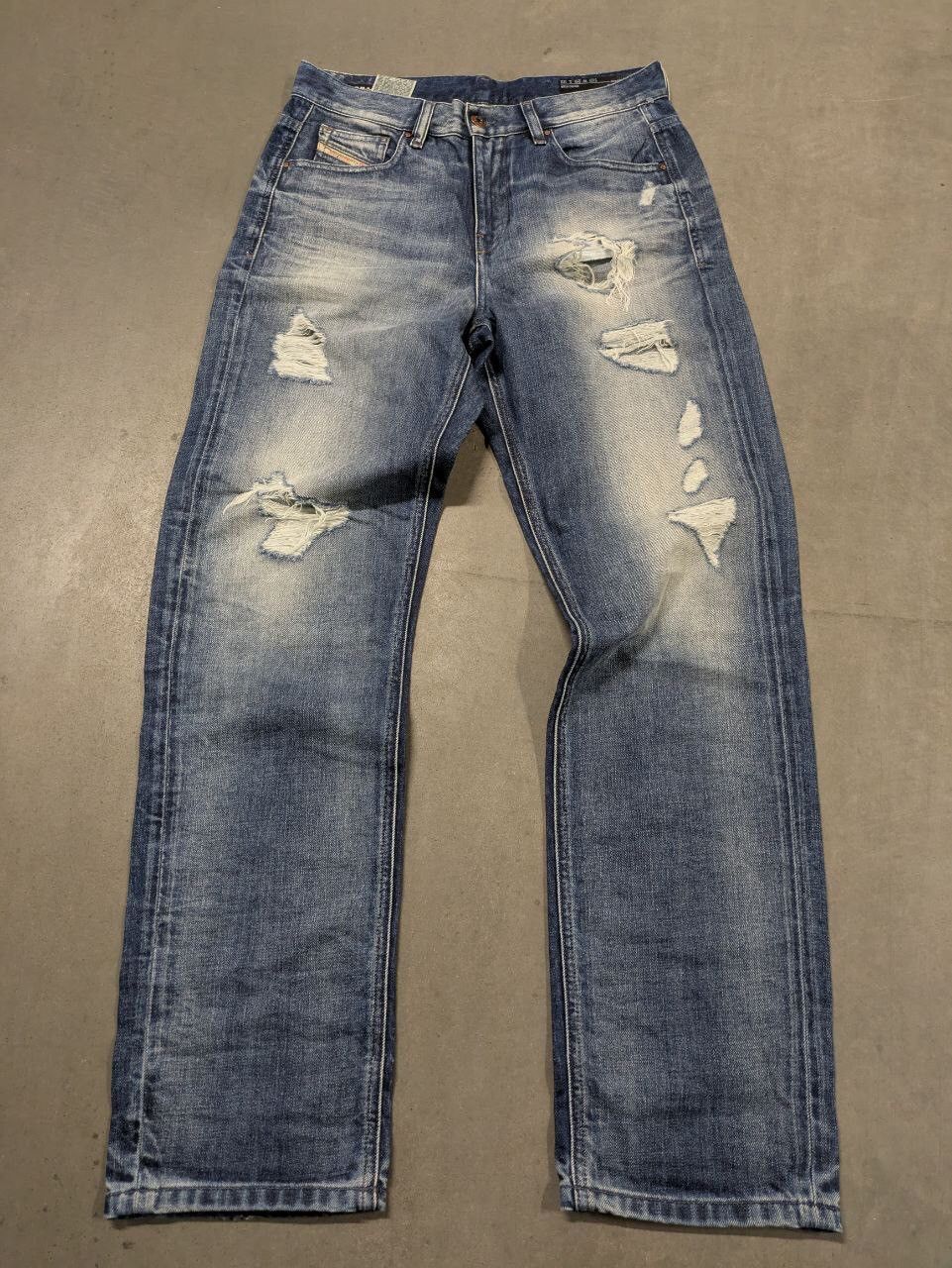 Diesel Diesel wide distressed denim pants Size US 29 - 1 Thumbnail
