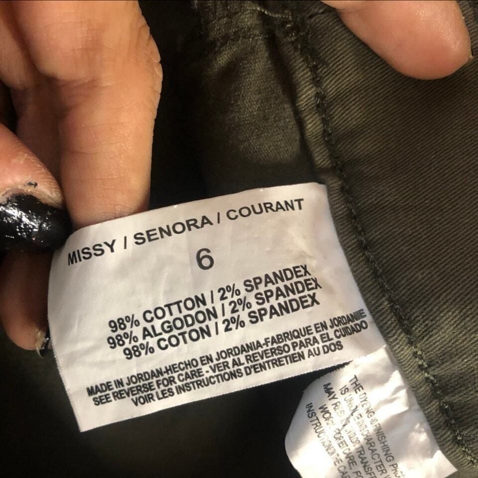 Nine West Nine West Pull On Skinny Ankle Pants Size 6 Army Green Elast Size 28" / US 6 / IT 42 - 10 Thumbnail