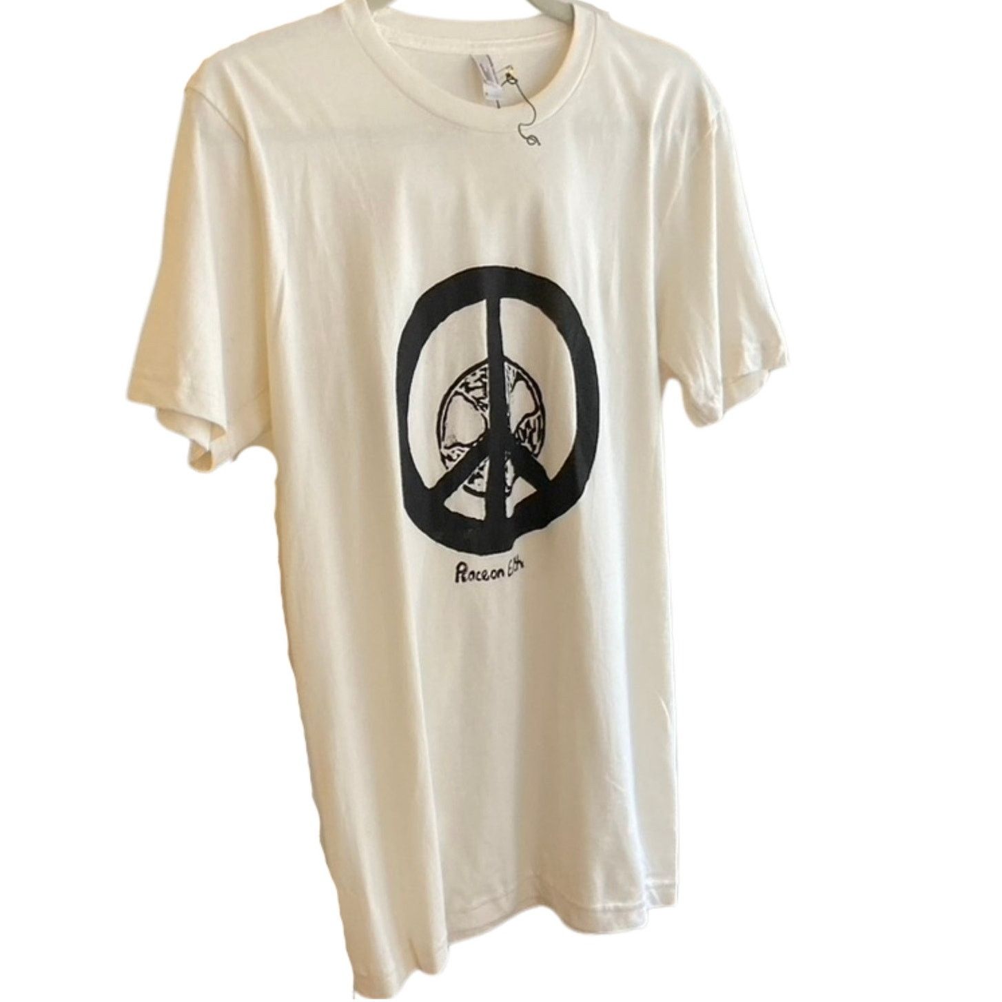 American Apparel NWOT Sustainable Edition Peace On Earth T-Shirt , Unisex Size US S / EU 44-46 / 1 - 1 Thumbnail