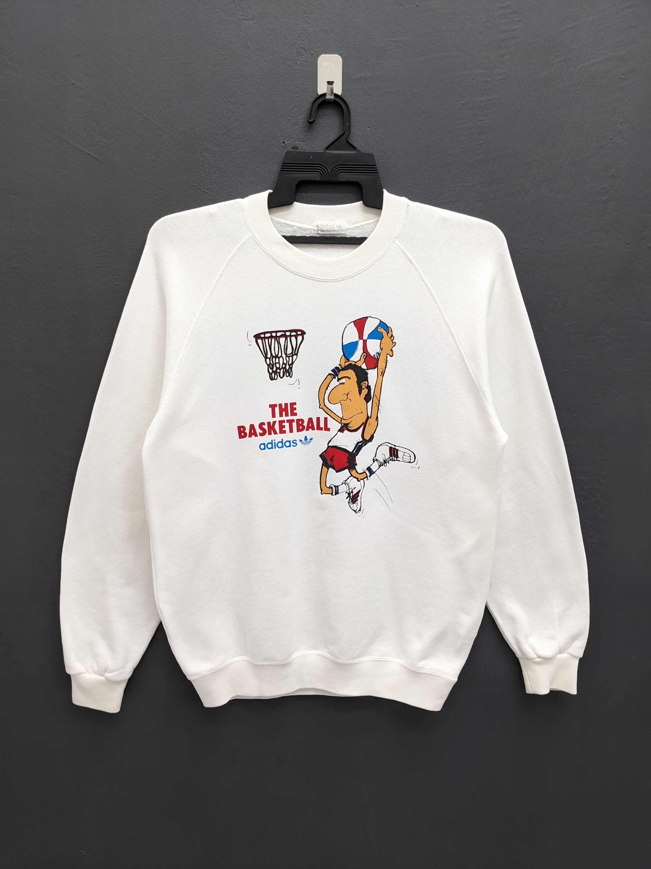 Adidas VINTAGE 80S ADIDAS THE BASKETBALL SWEATSHIRT Size US L / EU 52-54 / 3 - 2 Thumbnail
