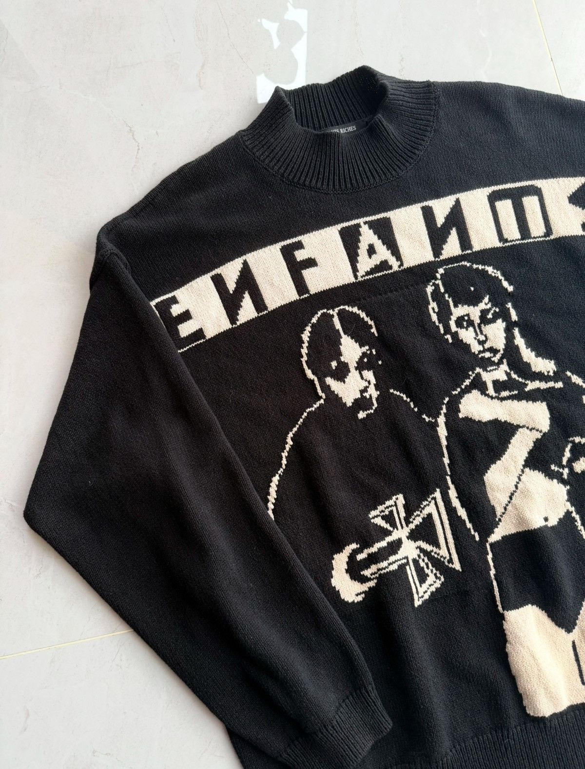 Enfants Riches Deprimes Enfants Riches Deprimes SS24 Goth Couple Knit Sz.L Size US L / EU 52-54 / 3 - 2 Thumbnail