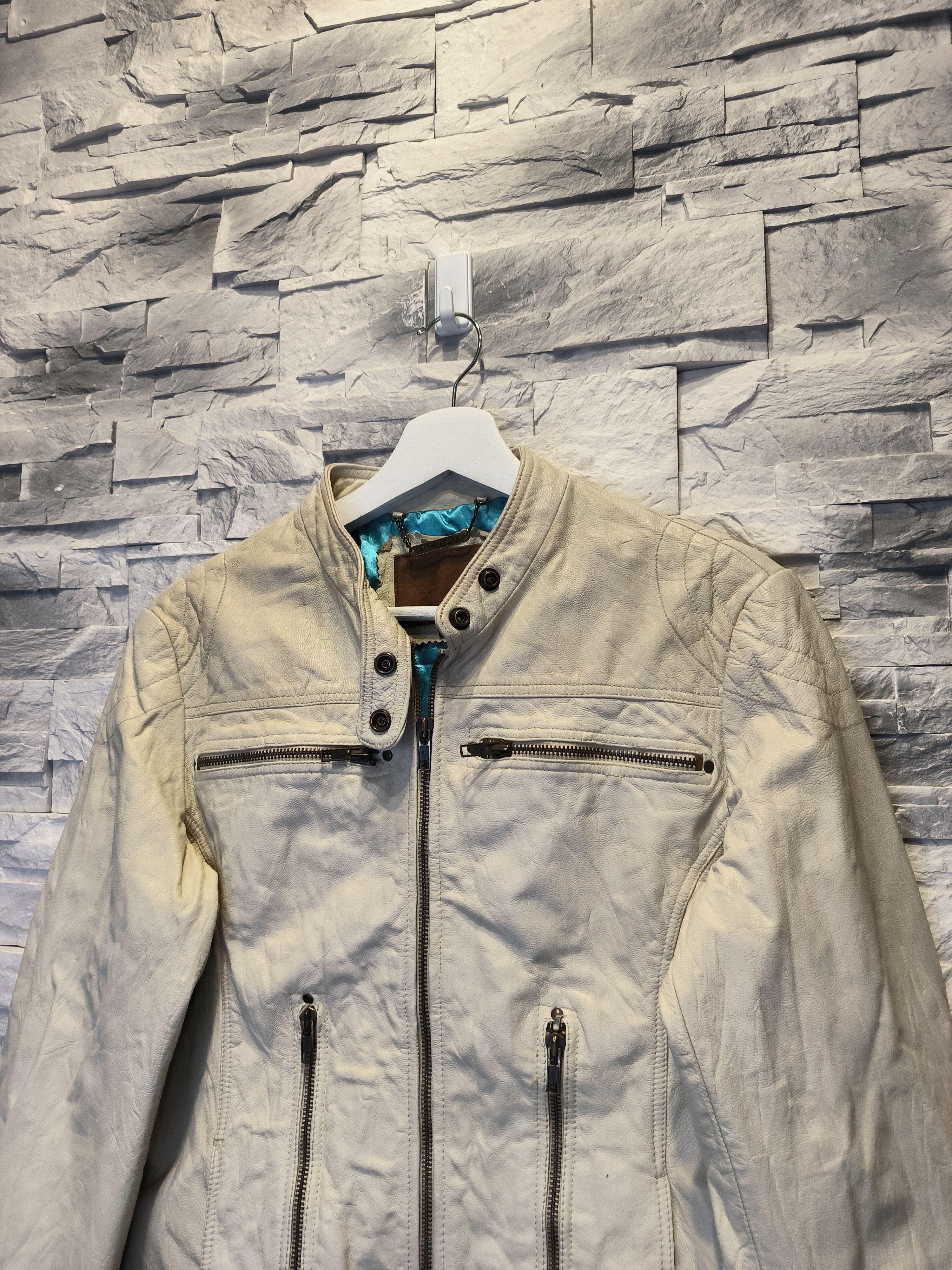 Pepe Jeans × Vintage Vintage Pepe Jeans Leather Jacket Size L / US 10 / IT 46 - 2 Thumbnail