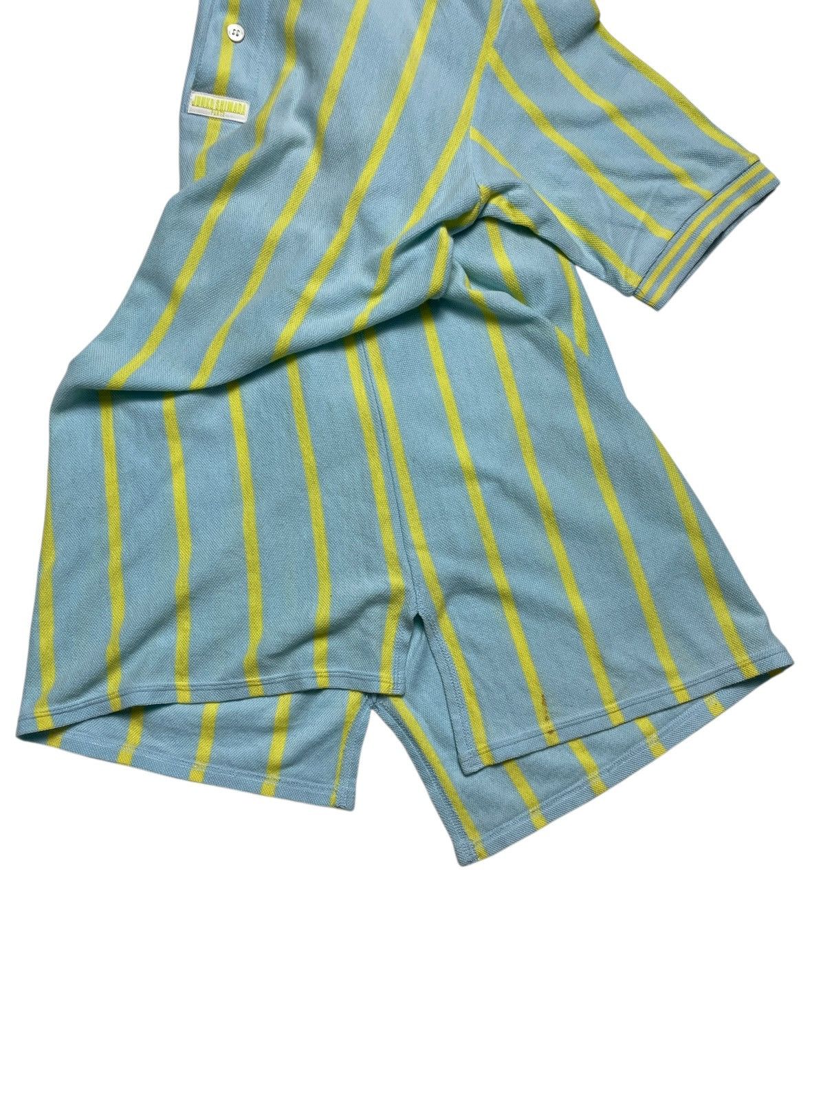 Junko Shimada 1990’s Junko Shimada - Long Stripe Pattern Polo Shirt Size US M / EU 48-50 / 2 - 6 Thumbnail