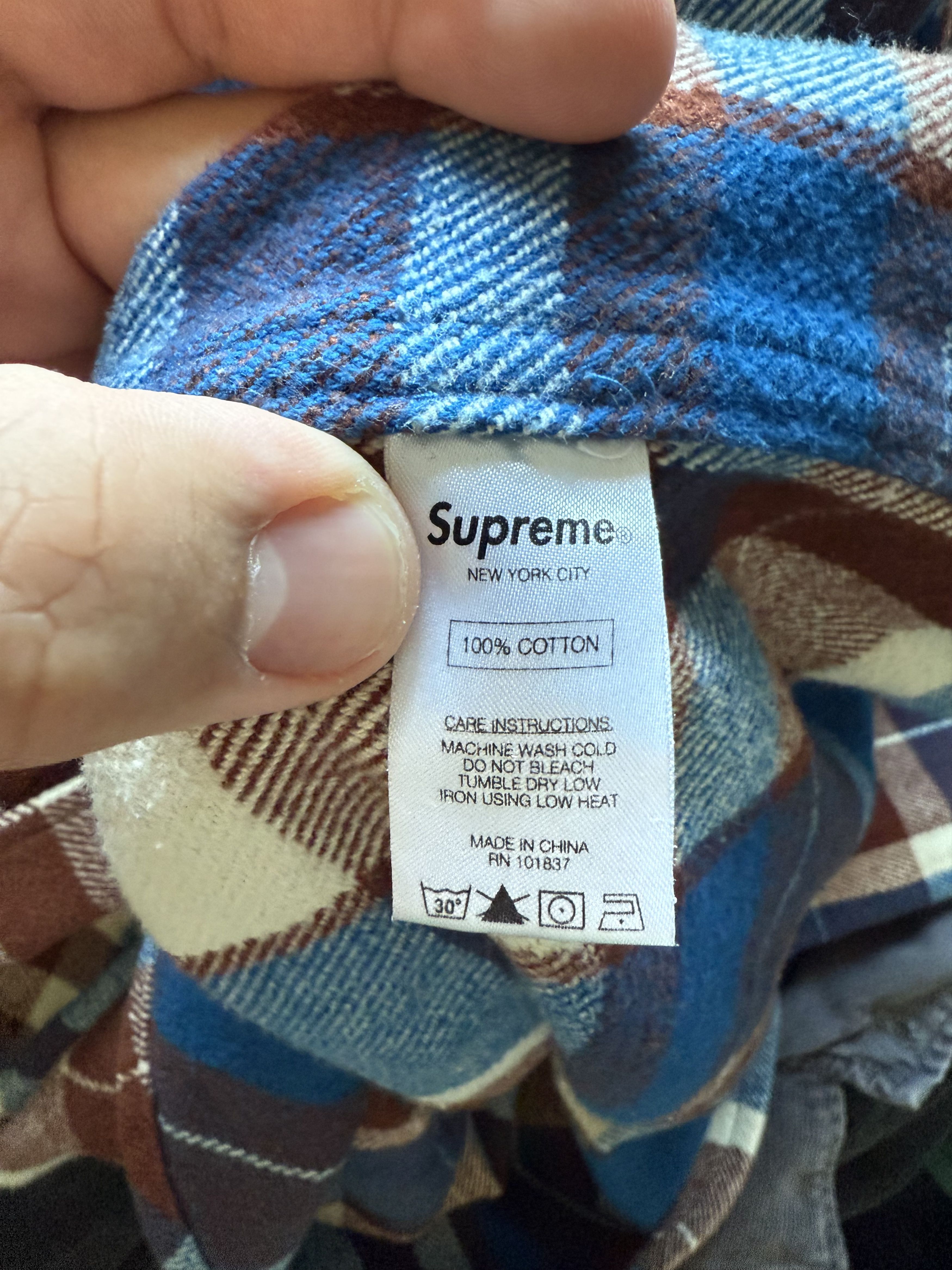 Supreme Supreme Flannel Size US XL / EU 56 / 4 - 7 Thumbnail