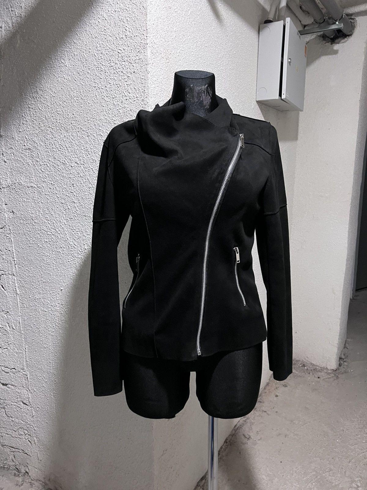 Rick Owens Asymmetrical Zip Avant Garde Japanese Lightweight Jacket Size S / US 4 / IT 40 - 1 Thumbnail