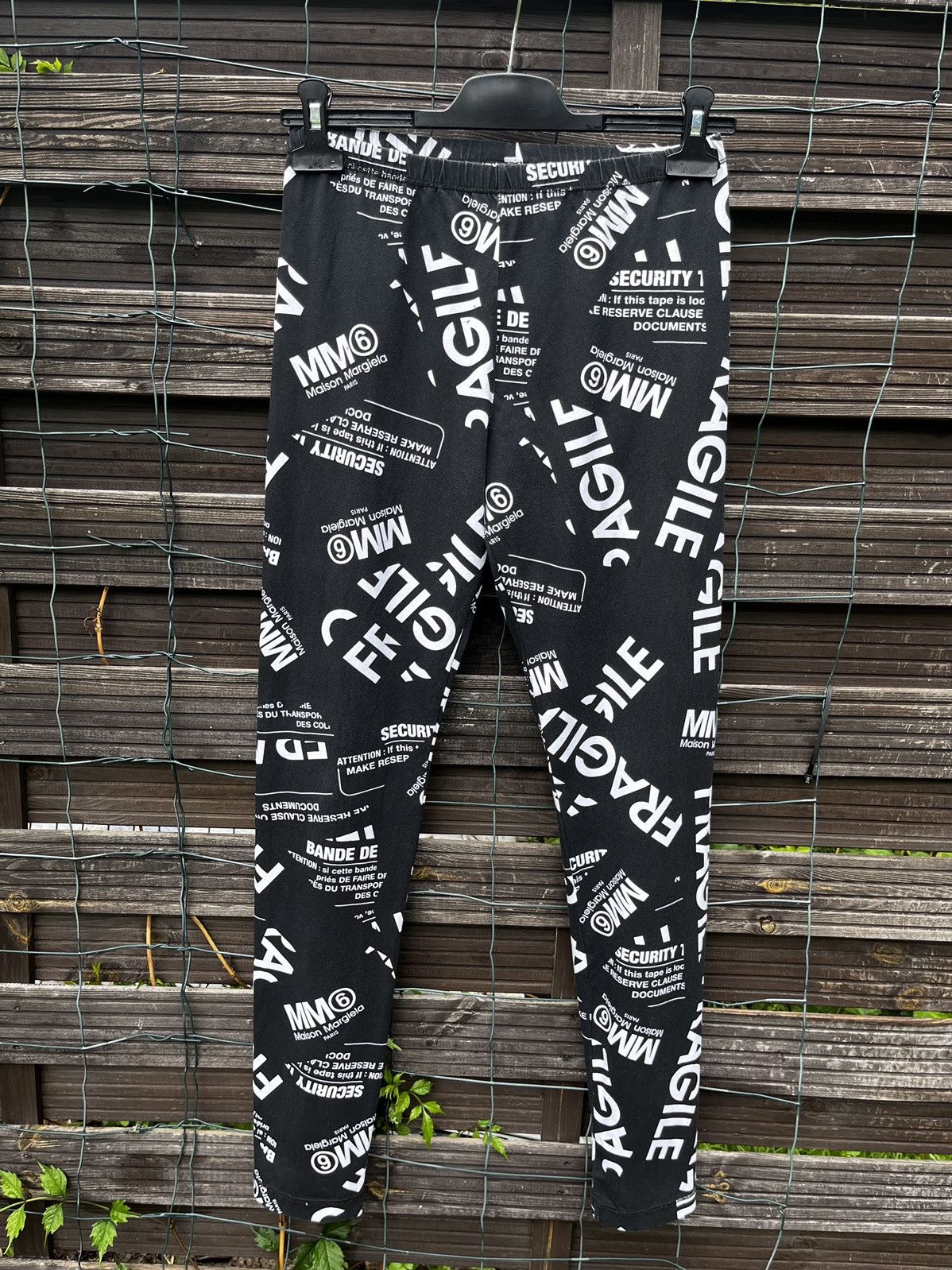 Maison Margiela 🔴 MM6 Maison Margiela Stamp Leggings Size 34" / US 12 / IT 48 - 2 Thumbnail