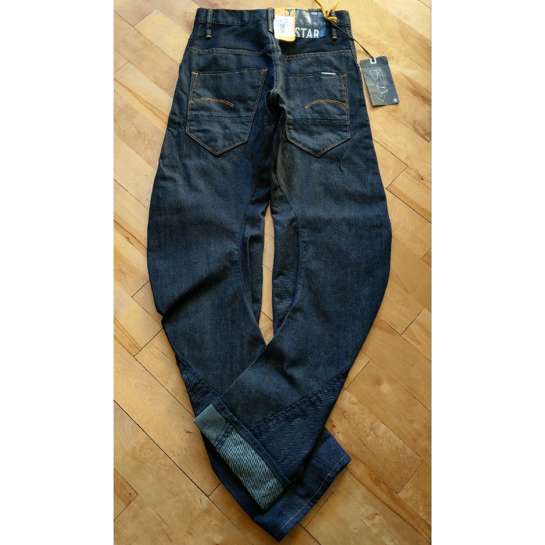 G-Star Stacked J-Arc Pants Selvedge Spiral Raw Denim G-STAR 3301 Size US 26 / EU 42 - 1 Thumbnail