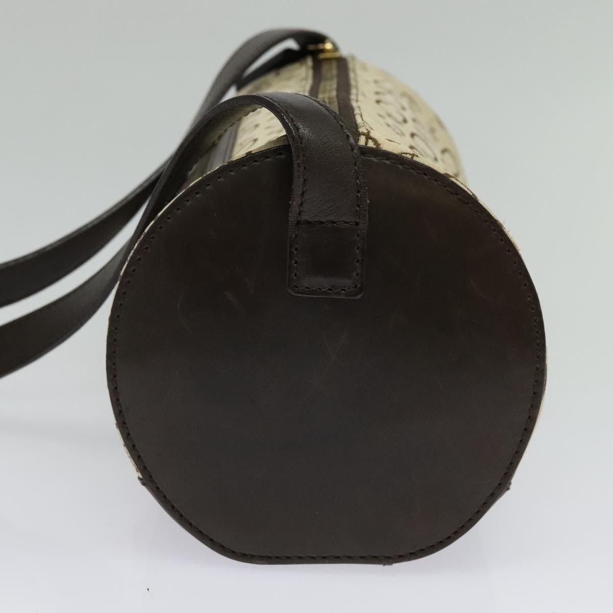 Celine CELINE C Macadam Canvas Shoulder Bag Beige Gold Size ONE SIZE - 5 Thumbnail