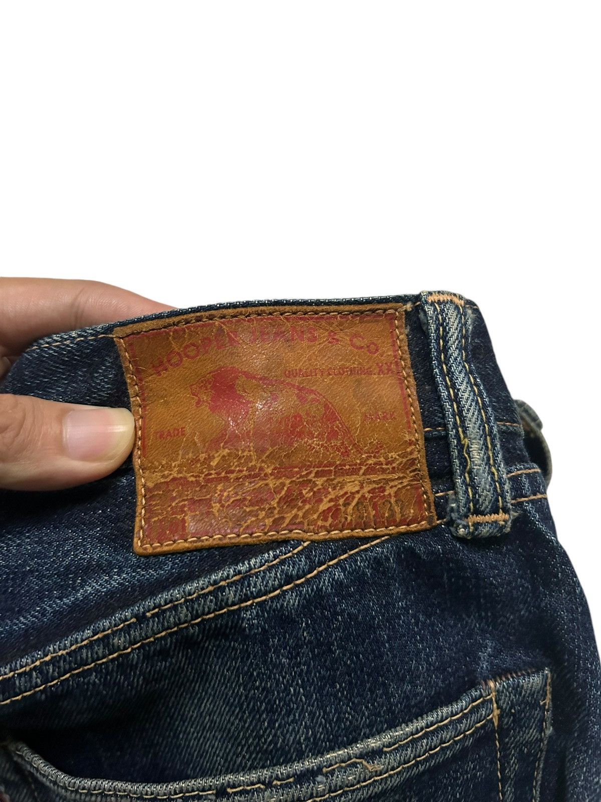 Japanese Brand × Kapital × Vintage Vtg JapaneseBrand Hooper jeans Distreessed Selvedge Denim 🎌☠️ Size US 30 / EU 46 - 6 Thumbnail