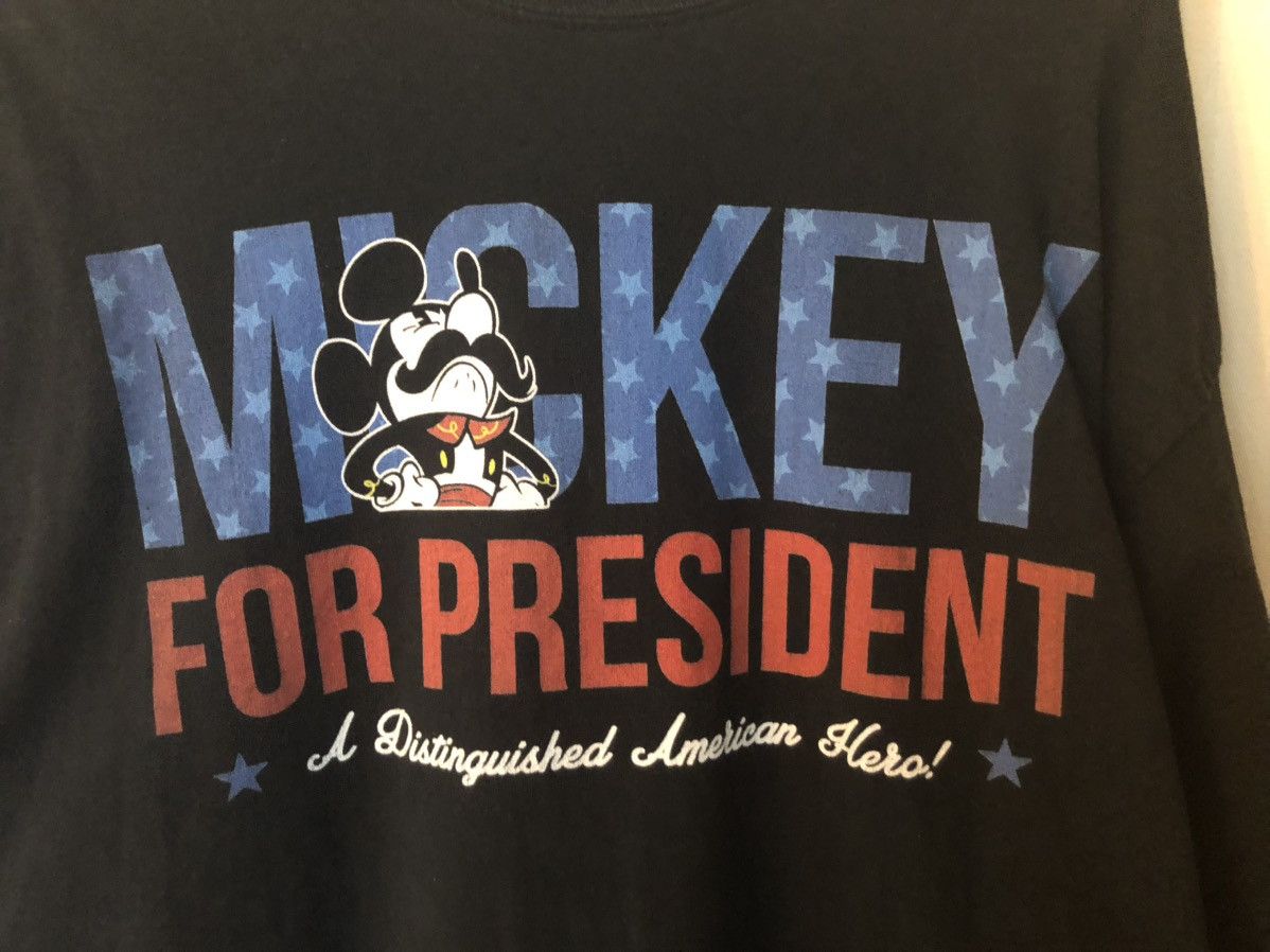 Gildan Shirt: long sleeve mickey for president tee xl Size US XL / EU 56 / 4 - 3 Thumbnail