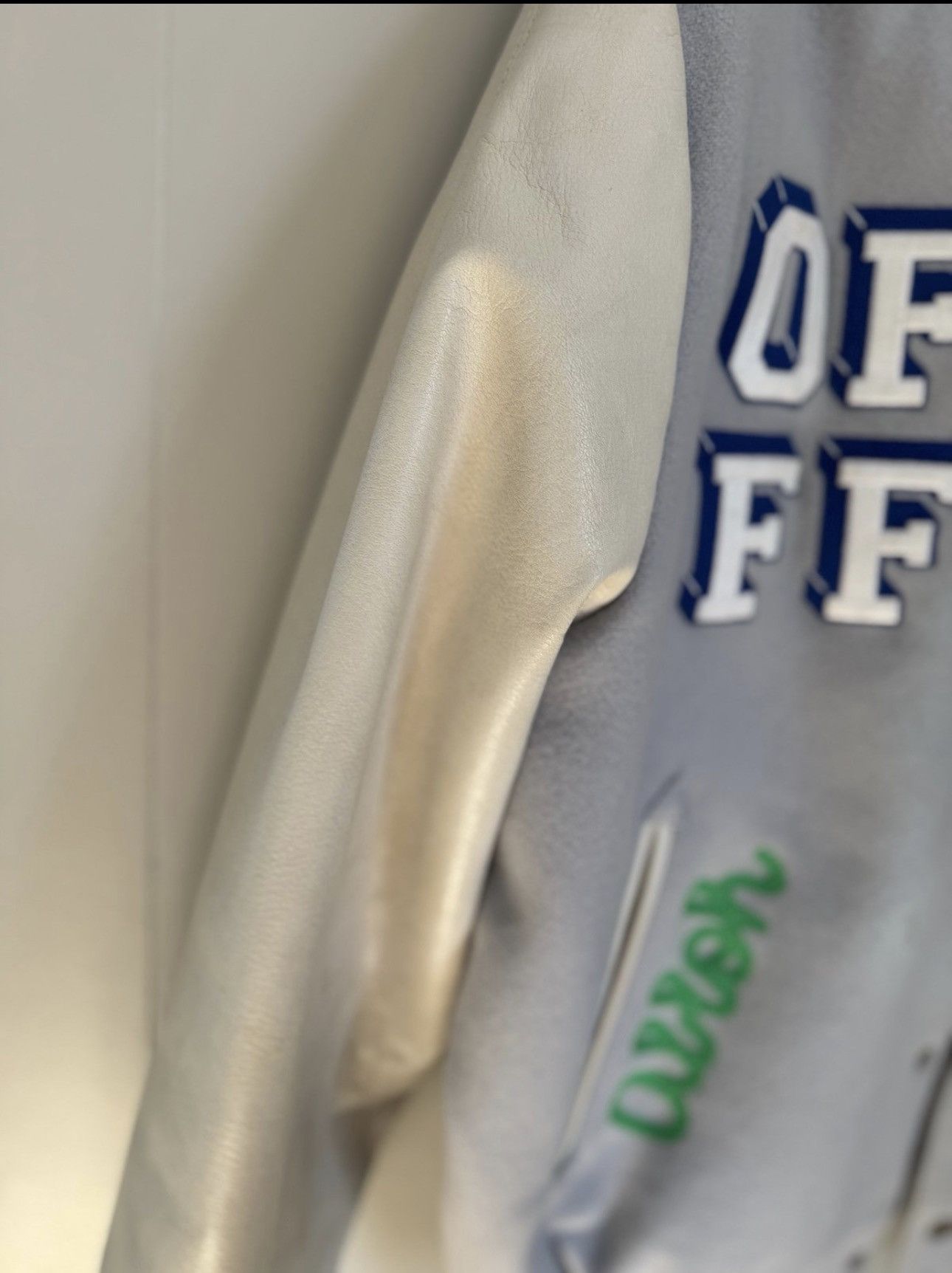 Off-White Off White C/o Virgil 2021 Magician Varsity Jacket Size US XL / EU 56 / 4 - 5 Thumbnail