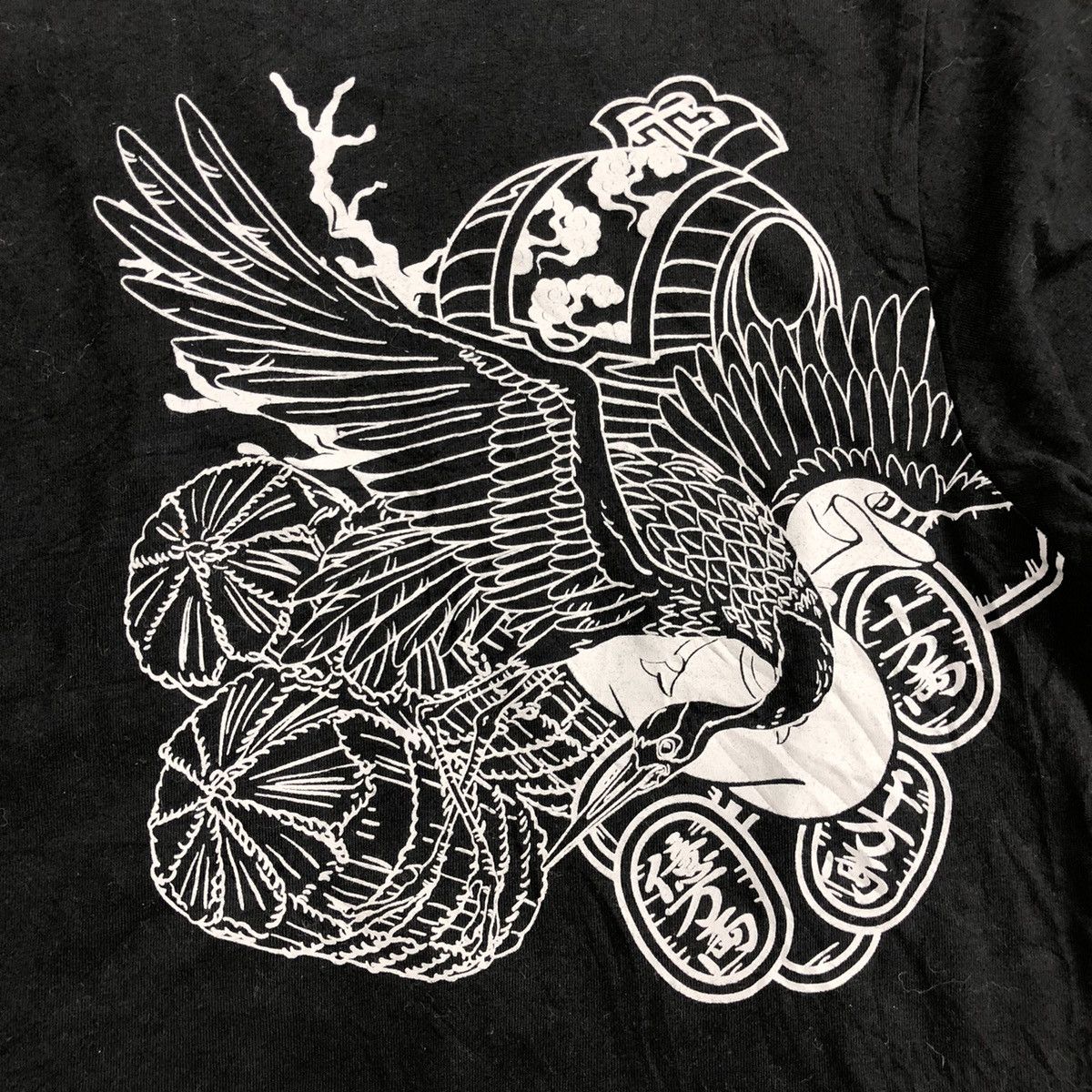 Japanese Brand 2000s Fugutatien Karakuri Tamashii Embrodiered Japanese Tee Size US M / EU 48-50 / 2 - 9 Thumbnail