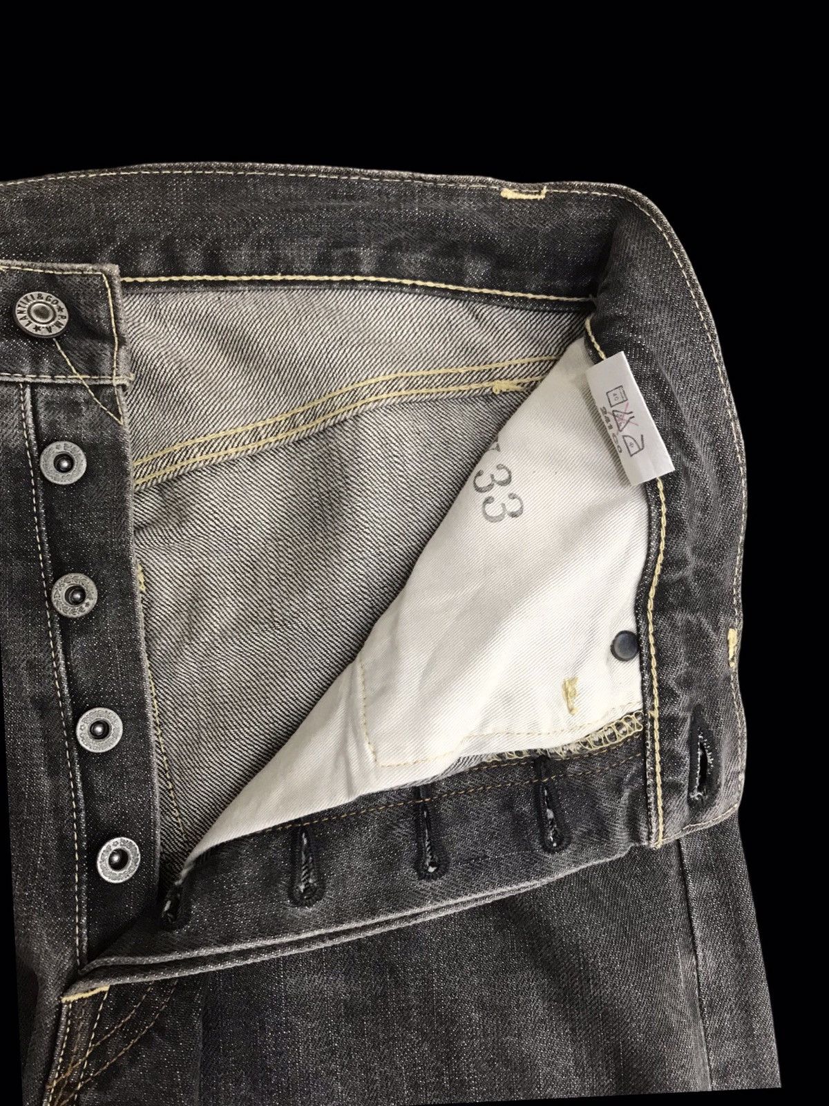 Japanese Brand 💥DENIM💥LANTIKI JAPAN SELVEDGE BIKER JEANS F41 Size US 31 - 10 Thumbnail