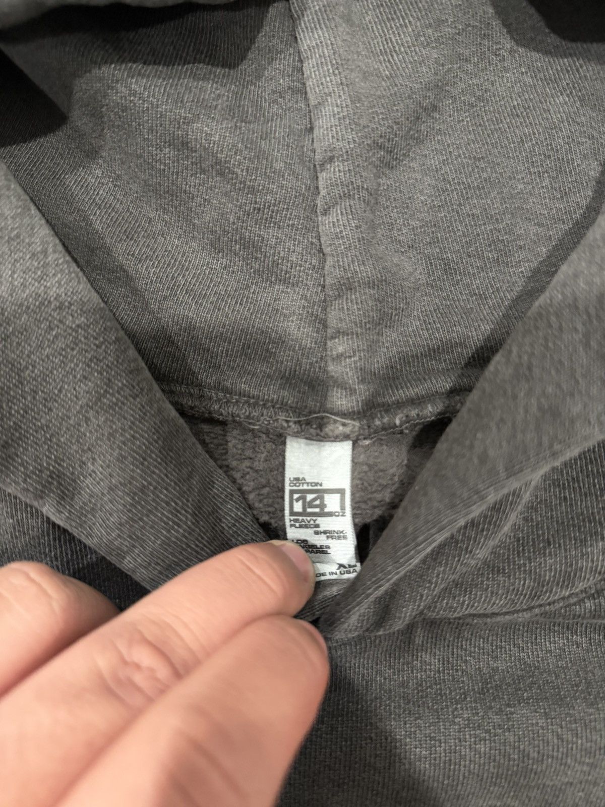 Los Angeles Apparel Los Angeles Apparel Men's Grey hoodie Size US XL / EU 56 / 4 - 3 Thumbnail