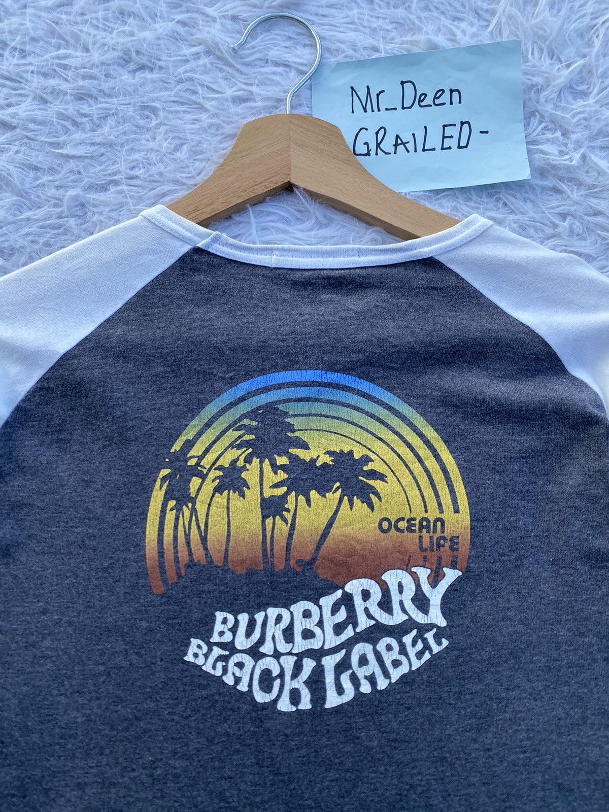 Burberry Rare Vintage Burberry Black Label Ocean Life Tshirt Size US M / EU 48-50 / 2 - 6 Thumbnail