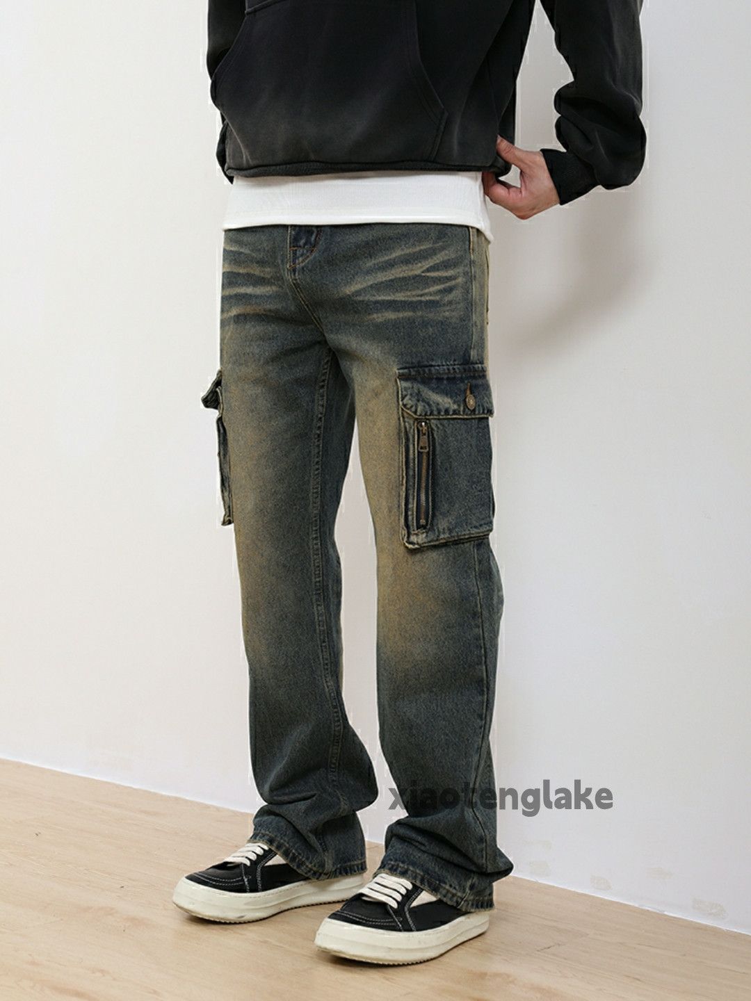 Jean × Vintage washed faded skate hiphop outdoor sports cargo pants Size US 32 / EU 48 - 4 Thumbnail