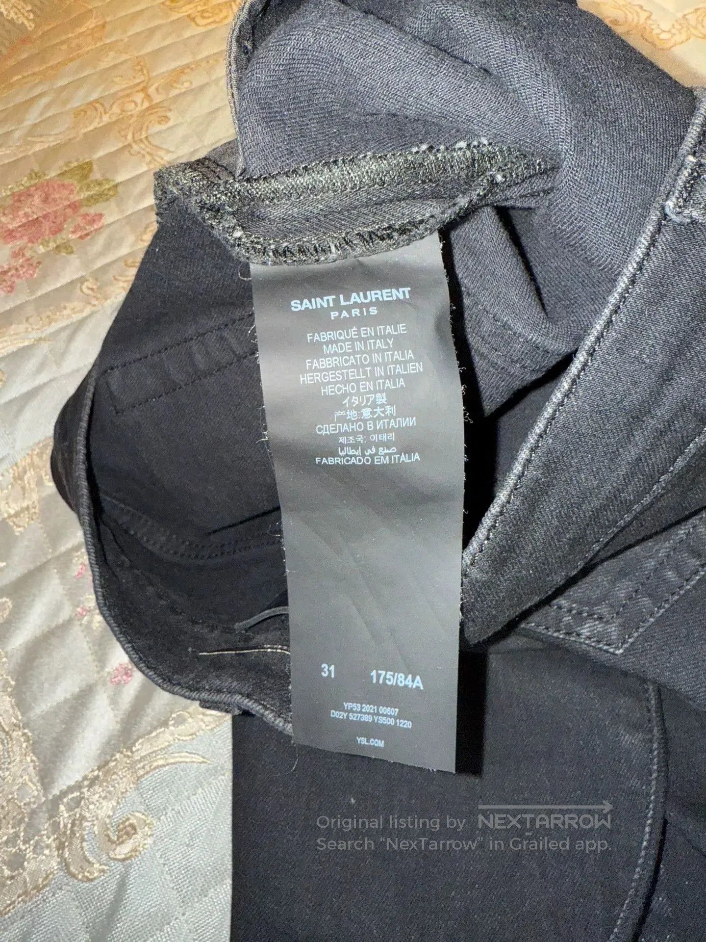 Saint Laurent Paris Saint Laurent Black Denim Pants Size 31. Size US 31 - 4 Thumbnail