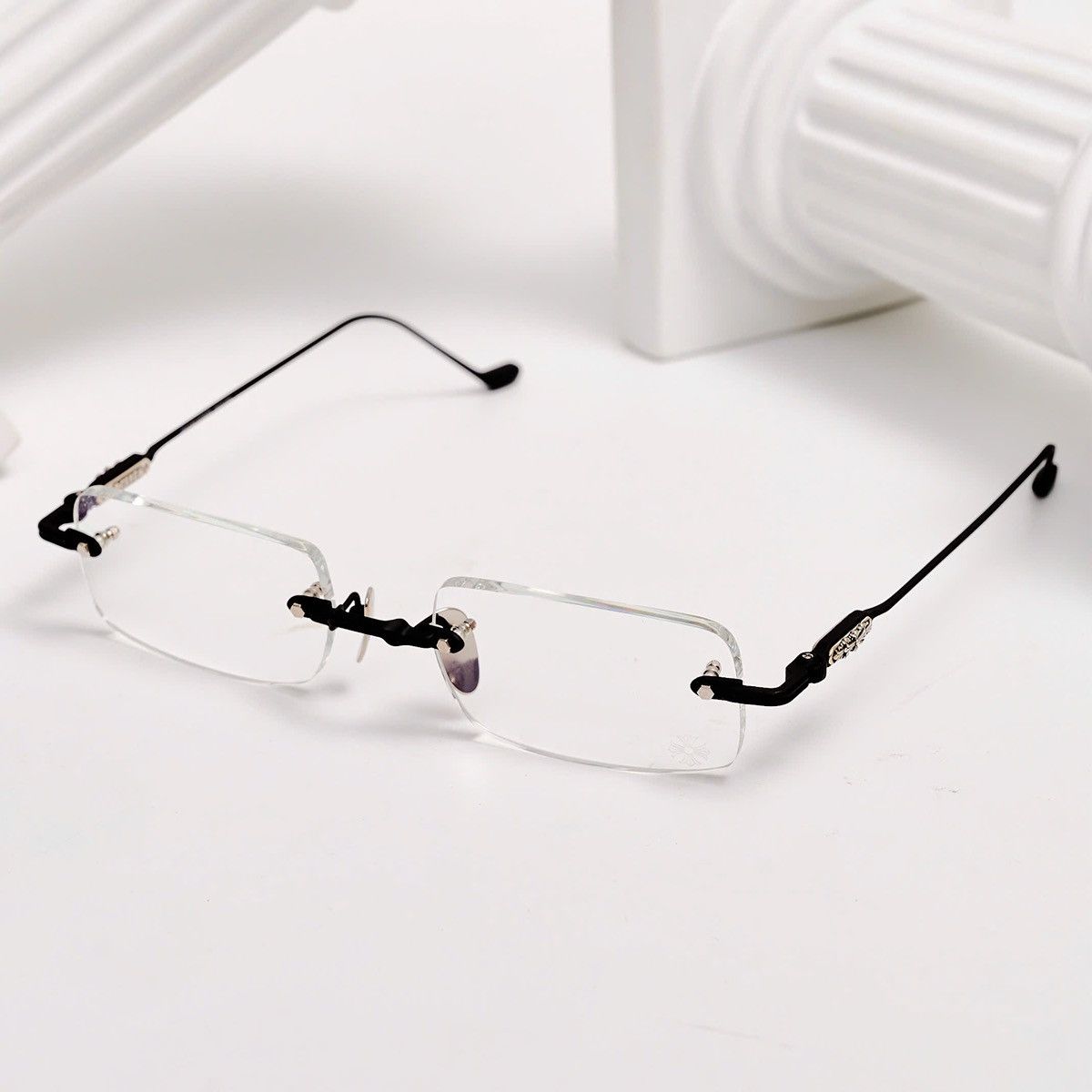 Chrome Hearts CHROME HEARTS SOFFFFFFFFERS II MBK/SHINY SILVER GLASSES Size ONE SIZE - 2 Thumbnail