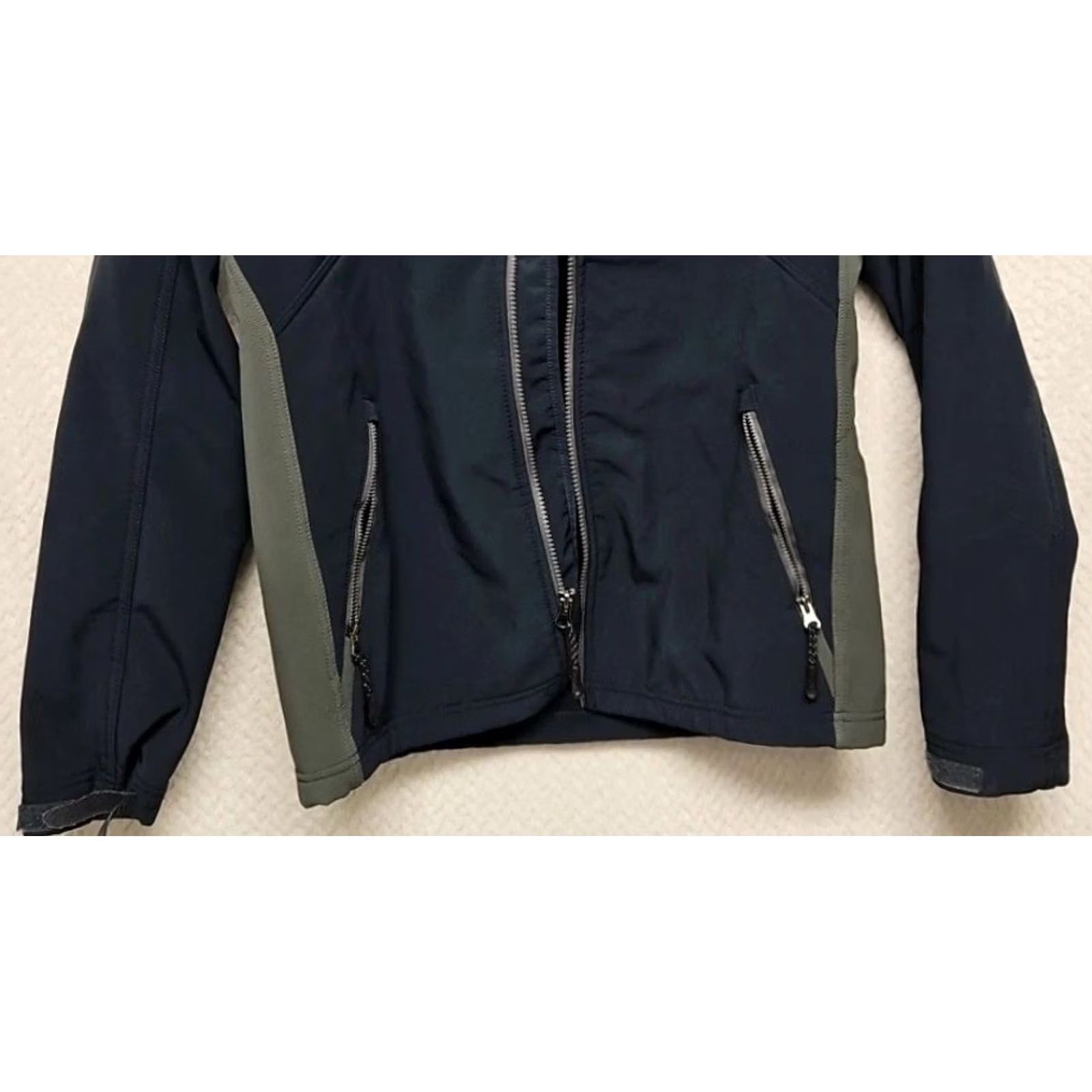 Vintage RedHead Softshell Jacket Women Petite Small Fleece Lined Full Zip Black Polyester Mid-Length Size S / US 4 / IT 40 - 3 Thumbnail