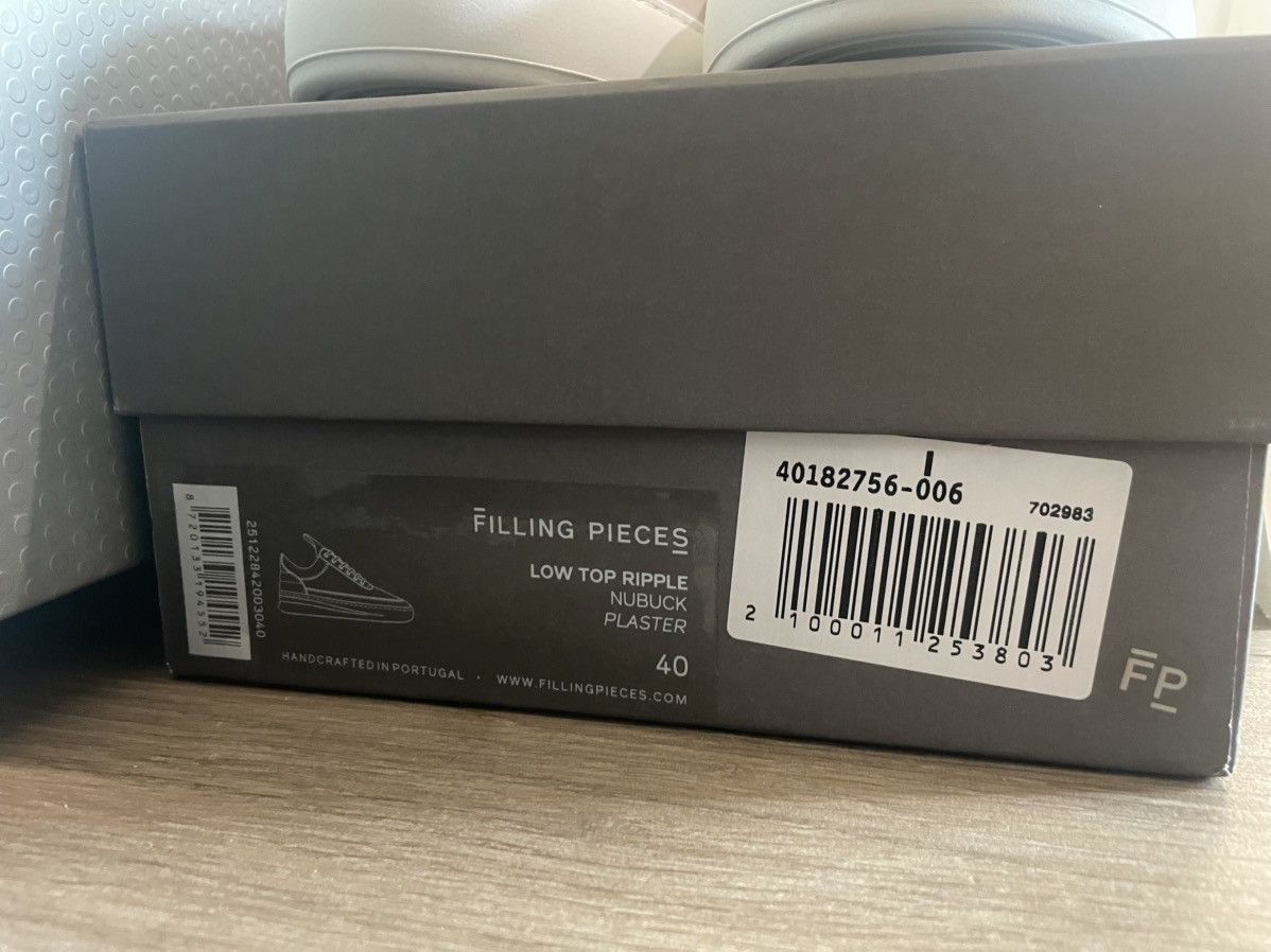 Filling Pieces Filling Pieces Leather Sneakers Grey Size US 7 / EU 40 - 7 Thumbnail