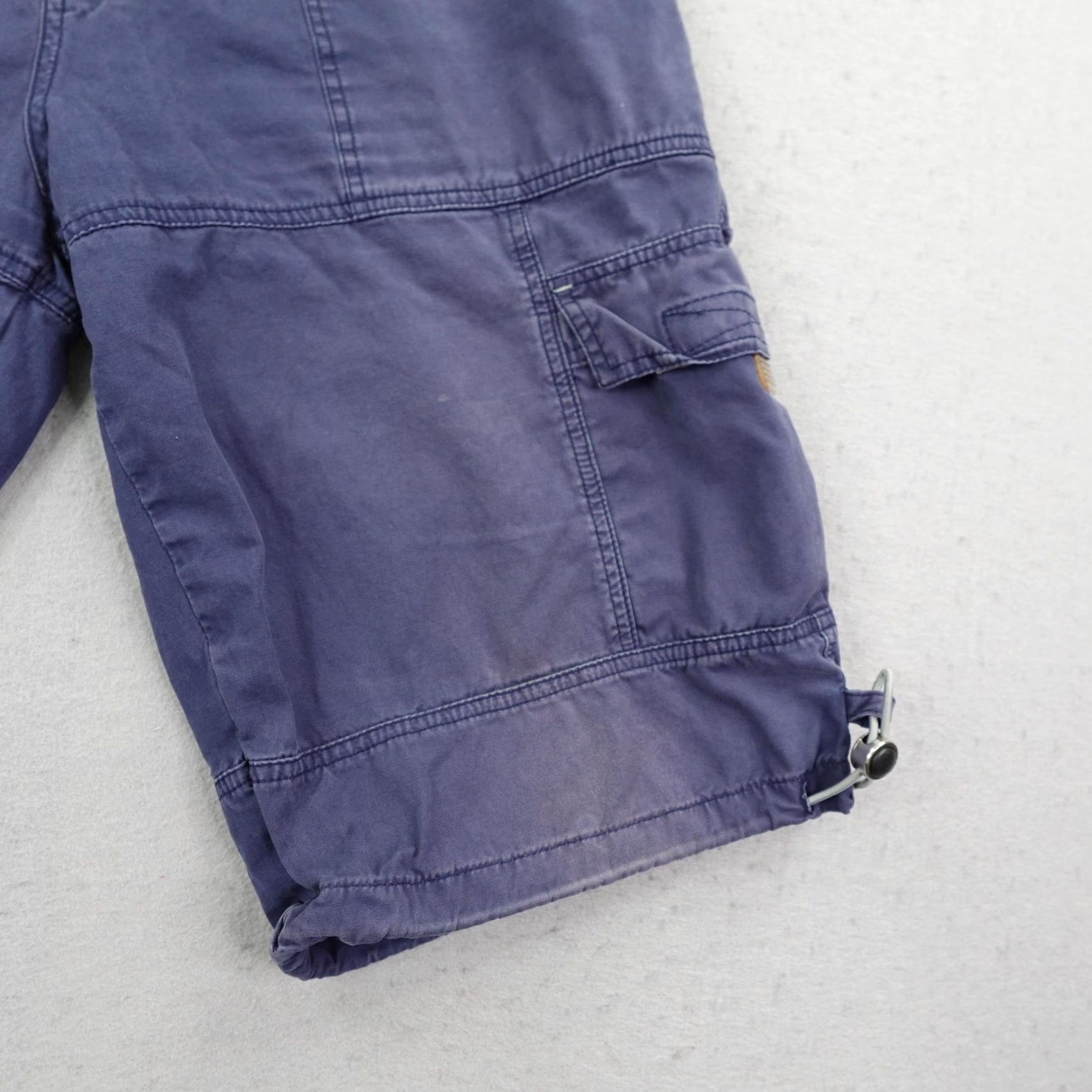 Vintage VINTAGE Kikwear Cargo Shorts 32 Men Blue 90s Grunge Skater Baggy Inseam 12" Relaxed Comfort Wear Mens Size US 32 / EU 48 - 5 Thumbnail