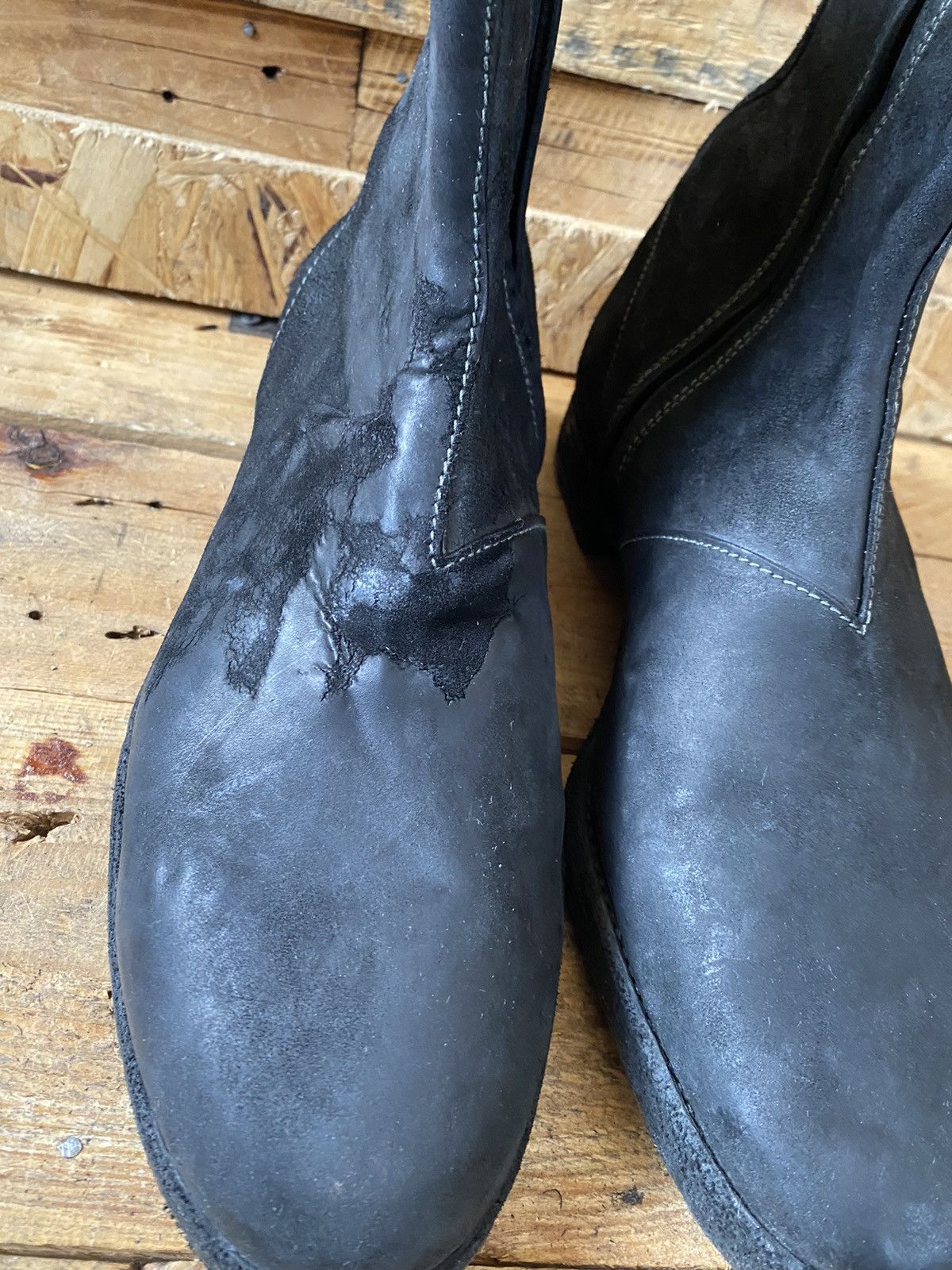 Franceschetti Franceschetti , hand made black leather boots uksz 8 Size US 9 / EU 42 - 3 Thumbnail