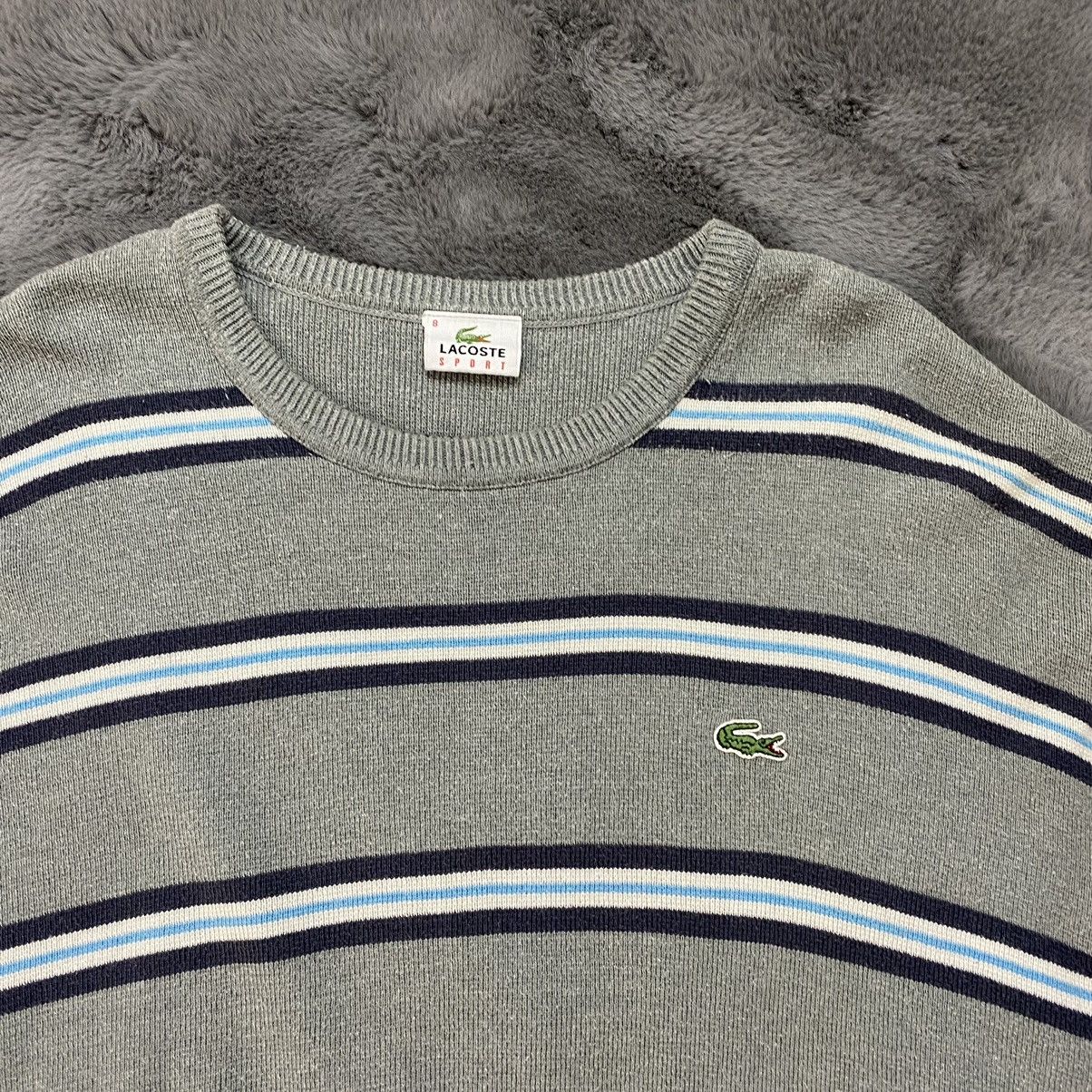 Lacoste × Vintage SWEATER LACOSTE STRIPPED RARE VINTAGE L-Xl Size US XL / EU 56 / 4 - 7 Thumbnail