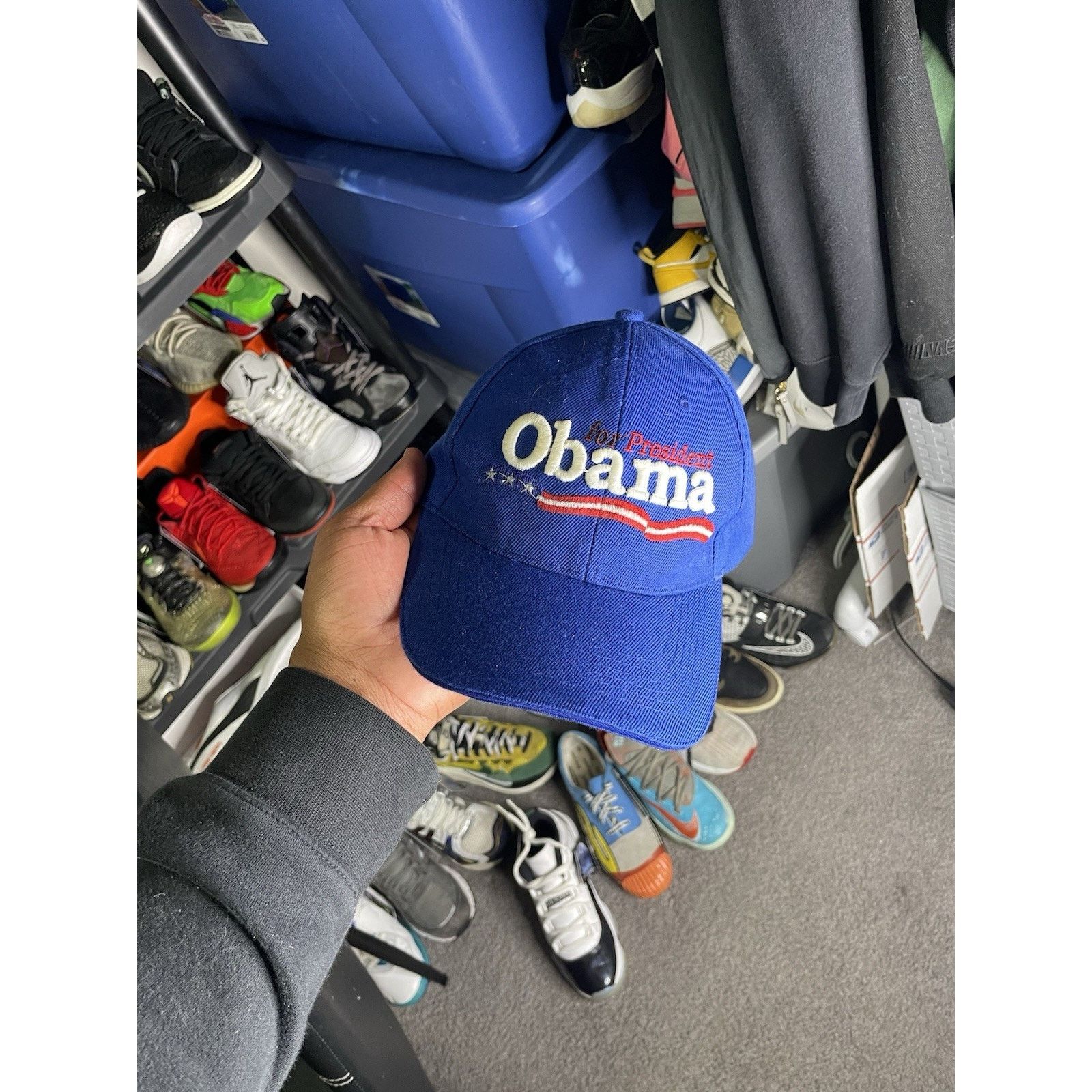 Gildan Barack Obama for President Blue Campaign Baseball Cap Size ONE SIZE - 2 Thumbnail