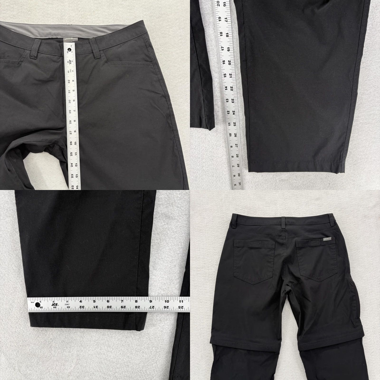 Eddie Bauer Eddie Bauer Pants Mens 34x30 Black Convertible Tech Hiking Nylon Stretch Outdoor Size US 34 / EU 50 - 8 Thumbnail