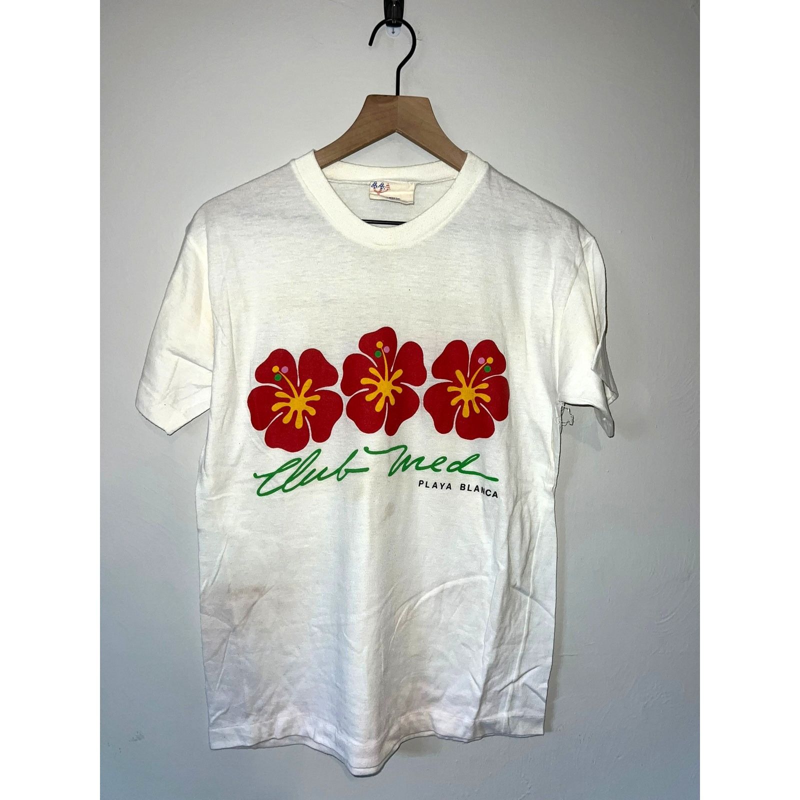 Vintage Vintage Mexico Club Med Playa Blanca Shirt White L Beach Tee Size US L / EU 52-54 / 3 - 1 Thumbnail