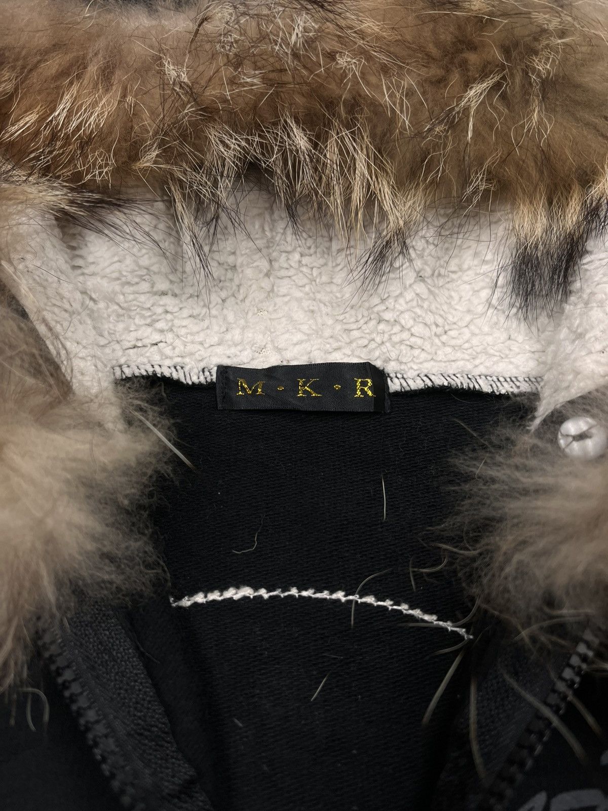 Japanese Brand Faux Fur Skull Hoodie M.K.R Size US S / EU 44-46 / 1 - 9 Thumbnail