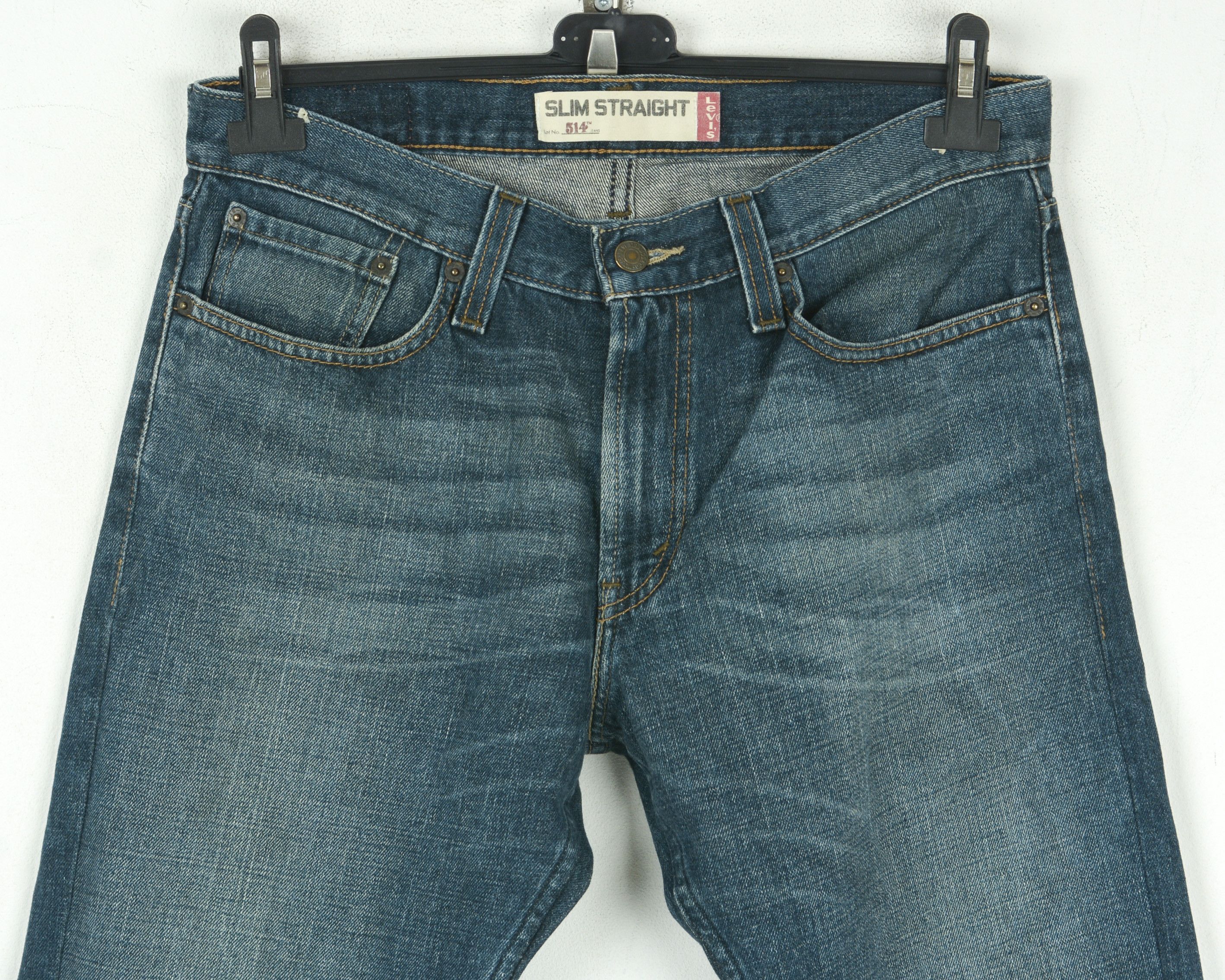 Levi's 514 Men W32 L30 Slim Fit Straight Jeans Denim Pants Trousers Size US 32 / EU 48 - 8 Thumbnail