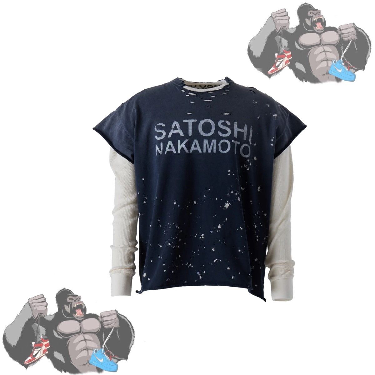 Satoshi Nakamoto SATOSHI NAKAMOTO LUKE T-SHIRT THERMAL | Grailed