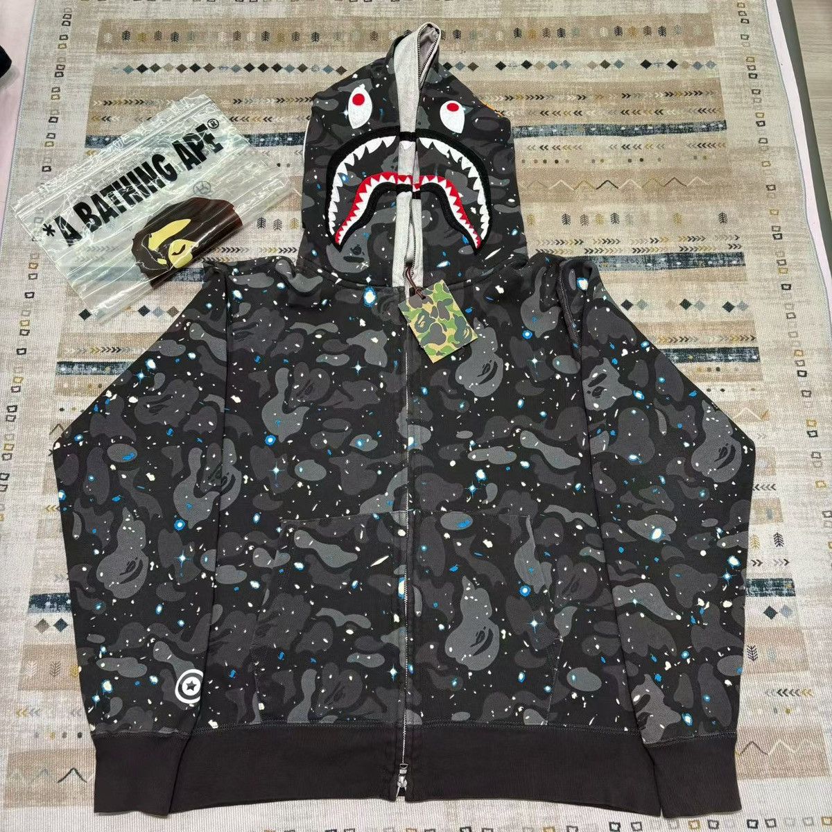 Bape × Kaws BAPE X KAWS Full zip hoodie 1st Camo | Grailed