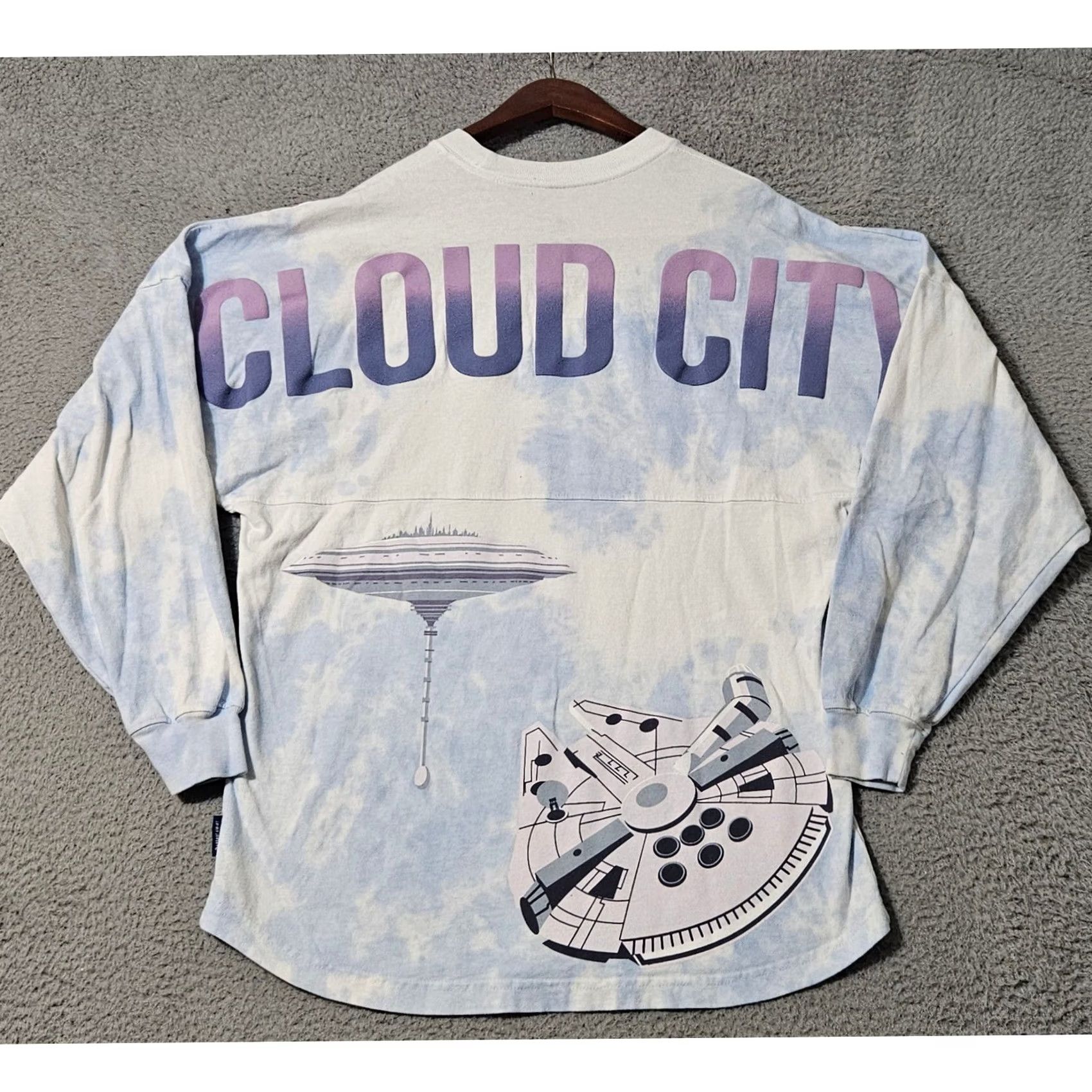 Disney Disney Star Wars Cloud City Spirit Jersey Adult XS Blue Tie Dye 3D Graphic Women T-Shirt Size XS / US 0-2 / IT 36-38 - 2 Thumbnail