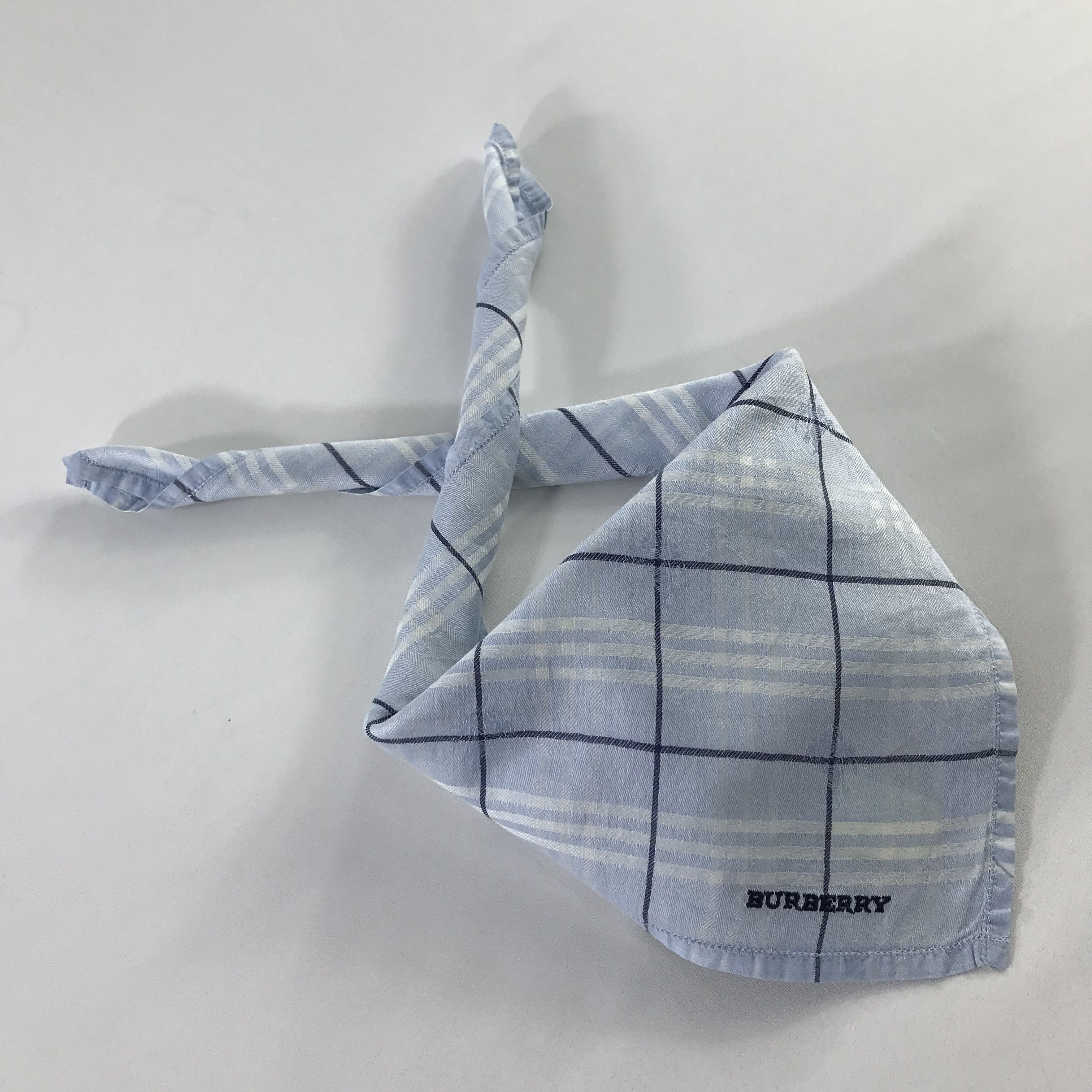 Burberry × Vintage Burberry Bandana / Handkerchief / Neckerchief - S541 Size ONE SIZE - 4 Thumbnail