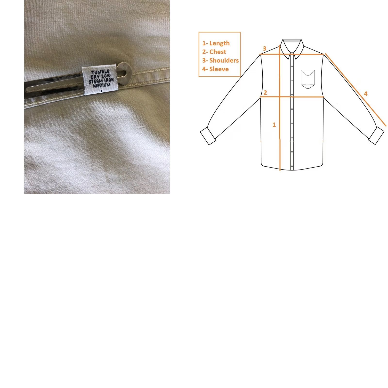 Ralph Lauren Ralph Lauren Men's Shirt Ivory Cotton Classic Casual Button-Up Size 16.5 Size US XL / EU 56 / 4 - 9 Thumbnail