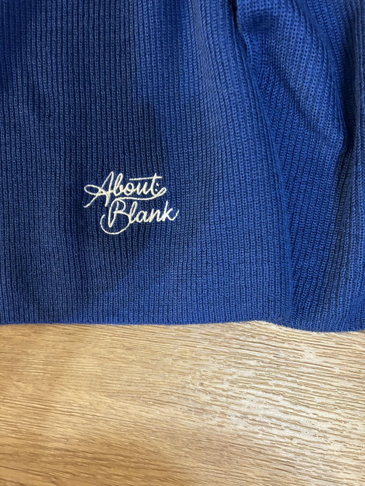 About:Blank About:blank Long Sleeve Knitted Polo Estate Blue Size US L / EU 52-54 / 3 - 7 Thumbnail