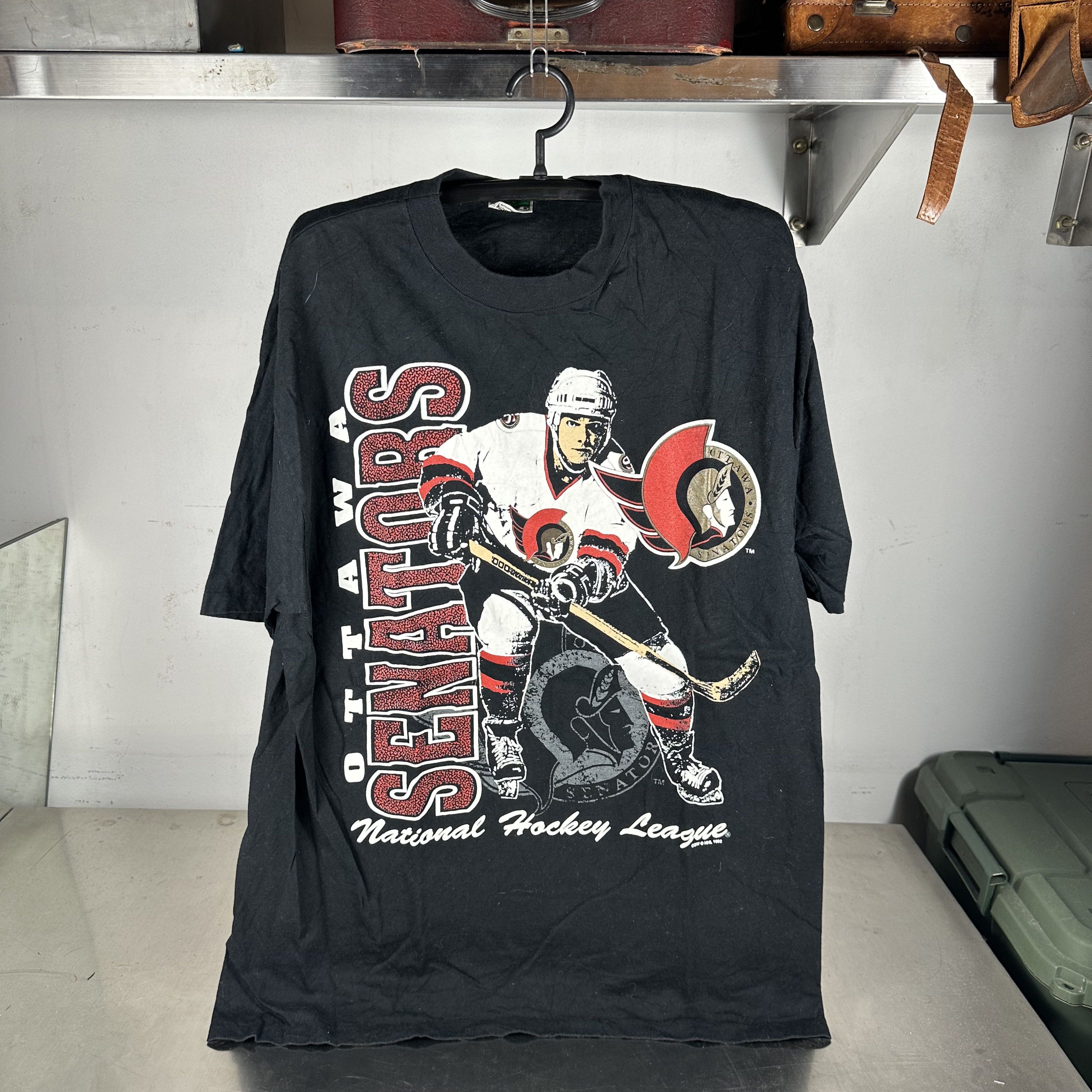 Vintage Vintage 1992 Ottawa Senators Hockey NHL T-Shirt Size US L / EU 52-54 / 3 - 1 Thumbnail