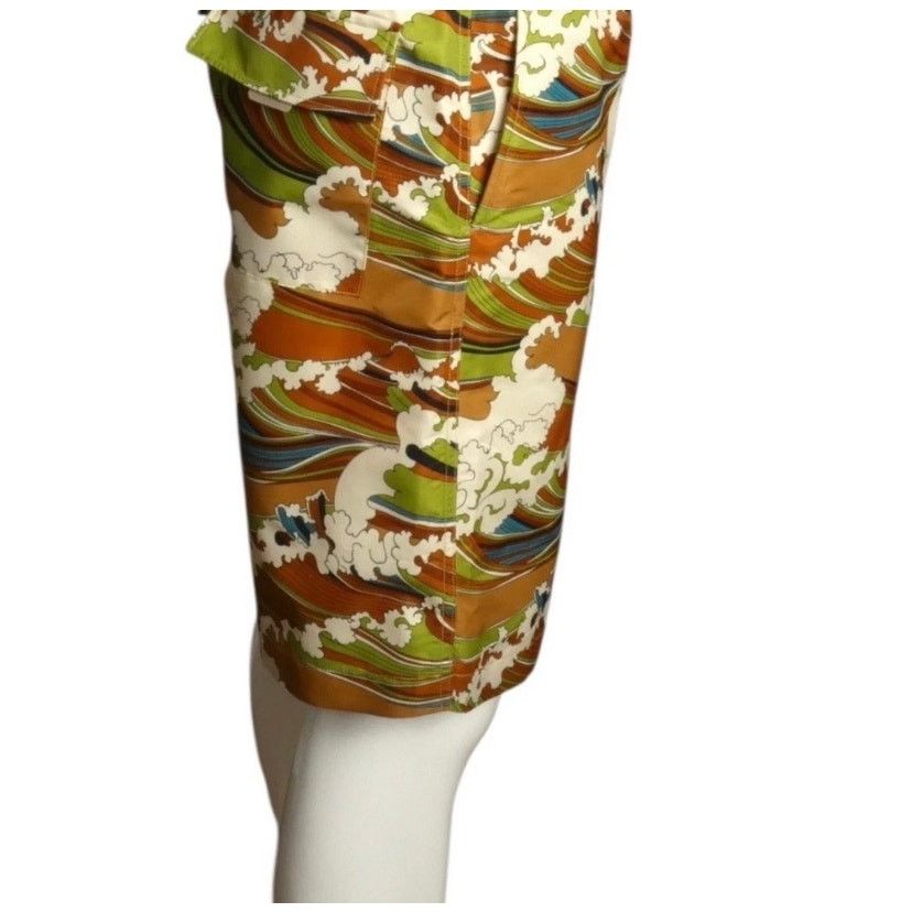 Gucci Gucci Green & Brown Wave-Print Swim Board Shorts Sz 54/XXL Size US 38 / EU 54 - 9 Thumbnail