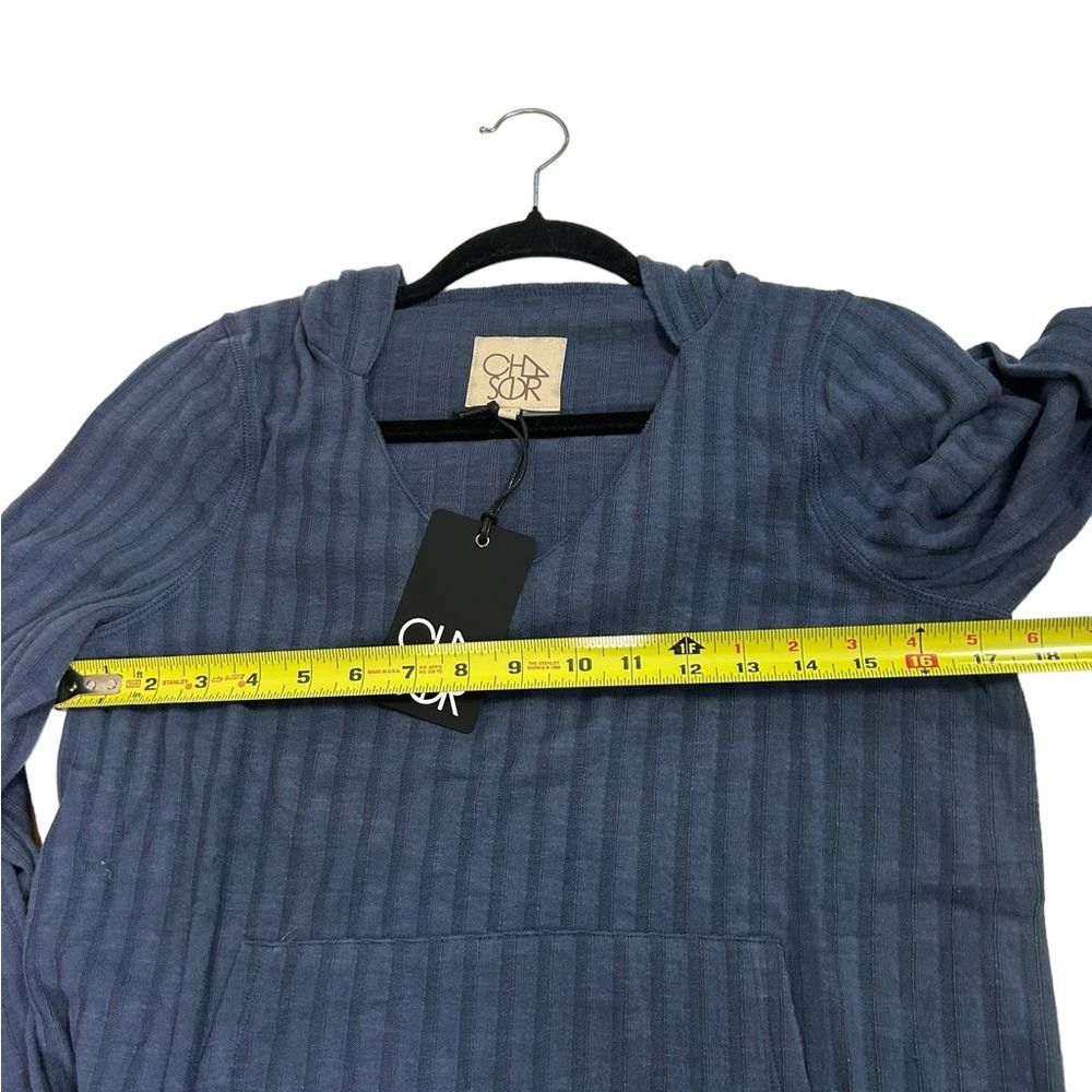 Chase Authentics Chaser l NWT Blue Ribbed Lightweight Hoodie Small Size S / US 4 / IT 40 - 5 Thumbnail