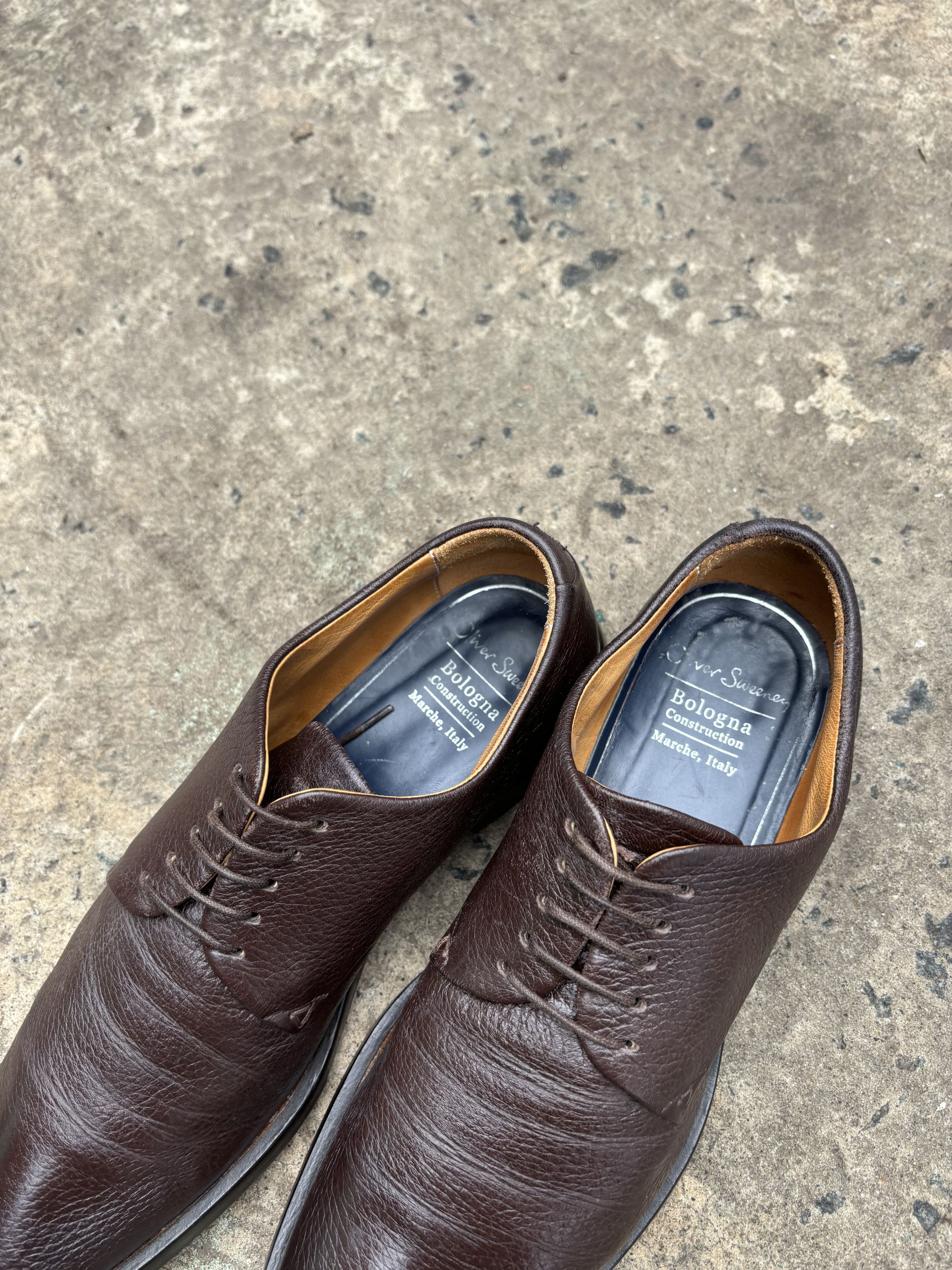 Oliver Sweeney RRP 500$ Oliver Sweeney Campobello Deerskin Bologna Derby Shoes Size US 9.5 / EU 42-43 - 10 Thumbnail