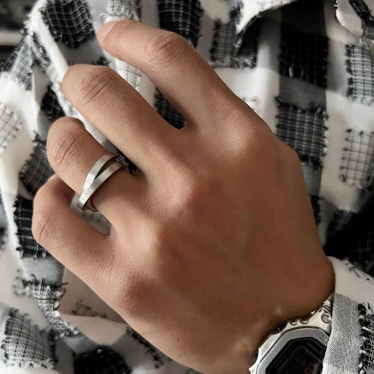 Japanese Brand × Vintage Retro punk ring Size ONE SIZE - 3 Thumbnail