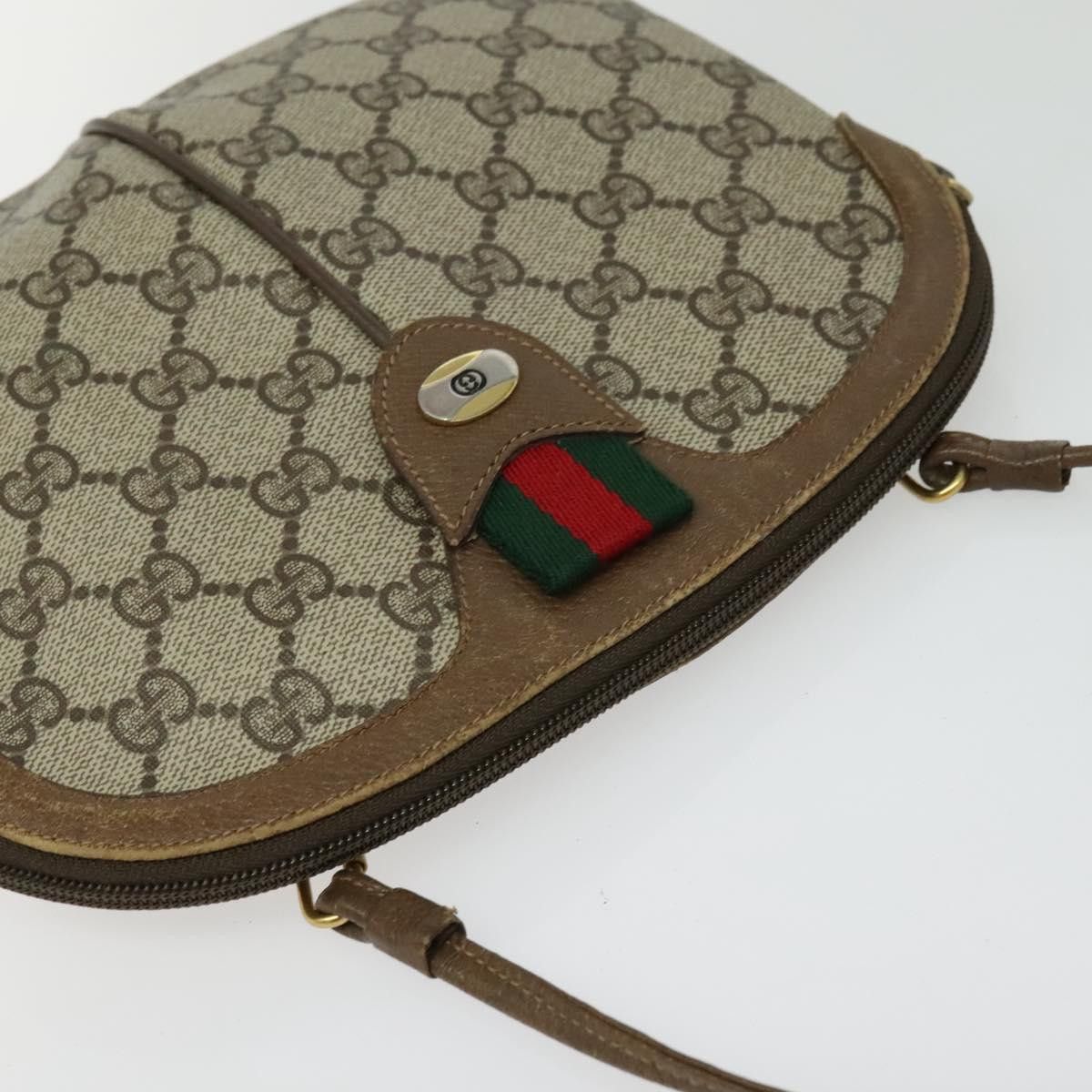 Gucci GUCCI GG Supreme Web Sherry Line Shoulder Bag Pvc Beige 98 Size ONE SIZE - 6 Thumbnail