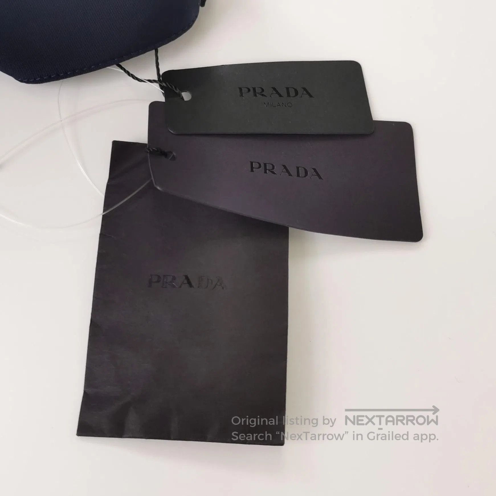Prada Prada Logo Trousers in Navy Blue, Size 38 . Size 37" - 3 Thumbnail